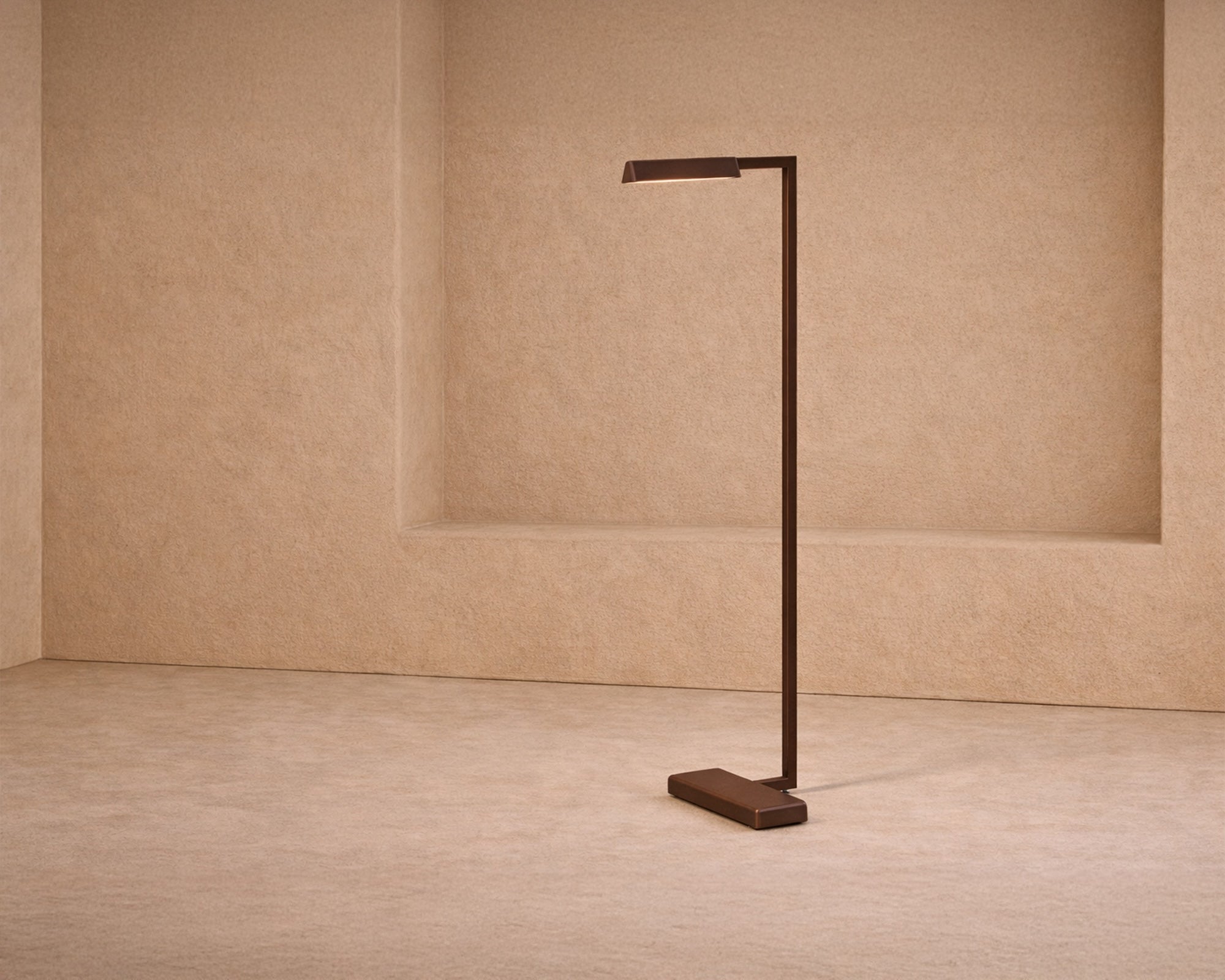 Karl Reading Floor Lamp - Bronze Metal