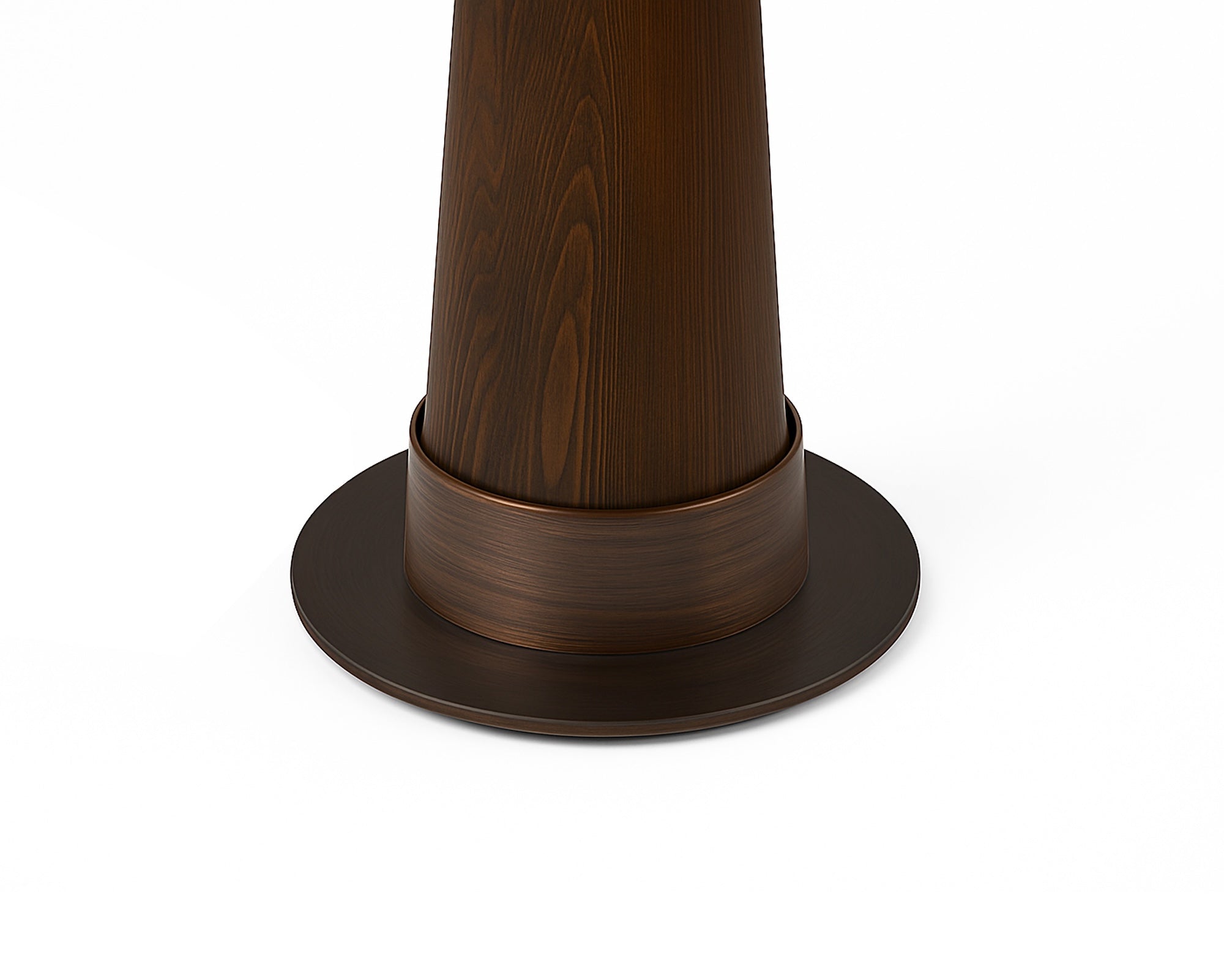 Velta Floor Lamp - Classic Brown Ash and Antique Bronze