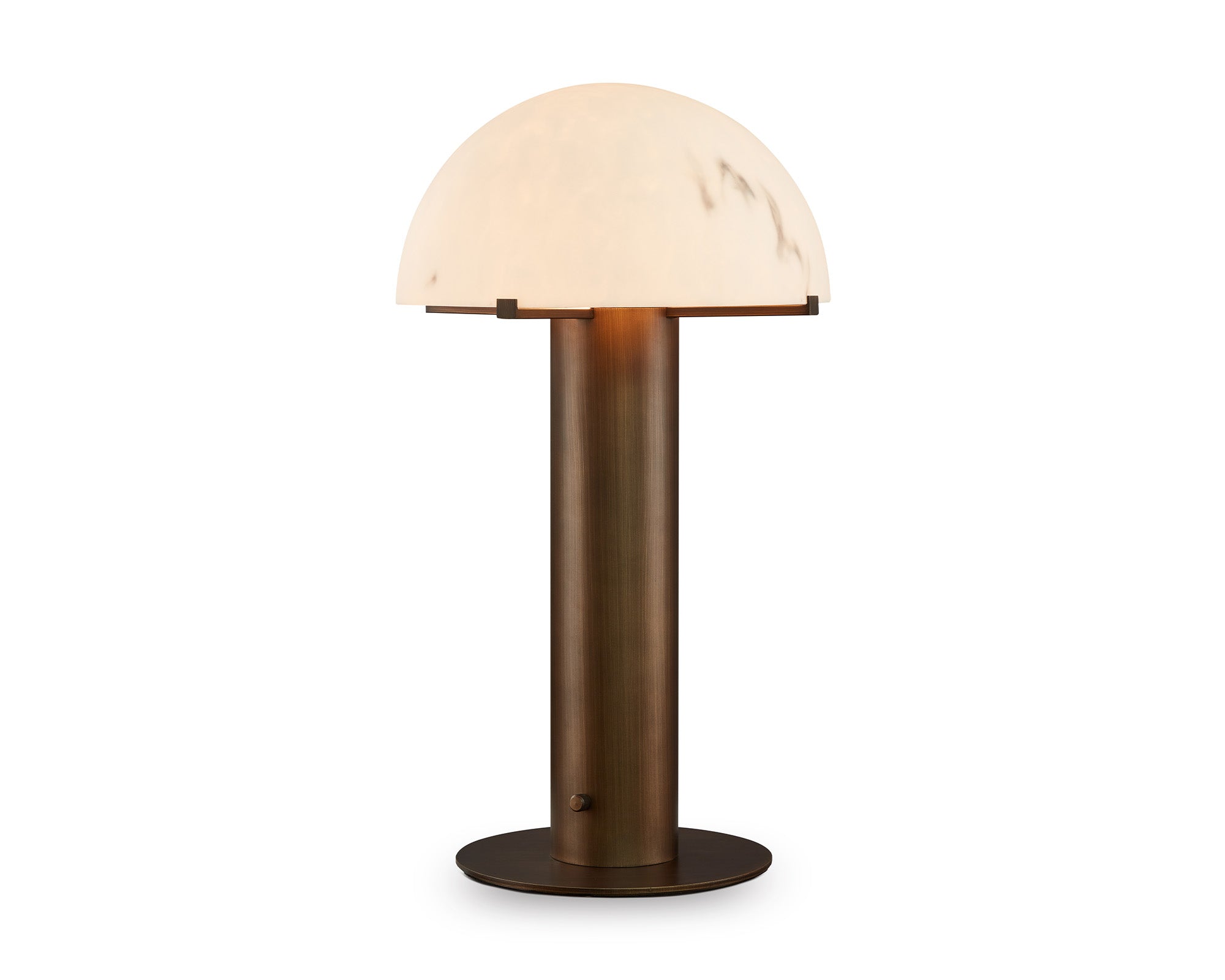 Aston Table Lamp - Alabaster and Antique Brass