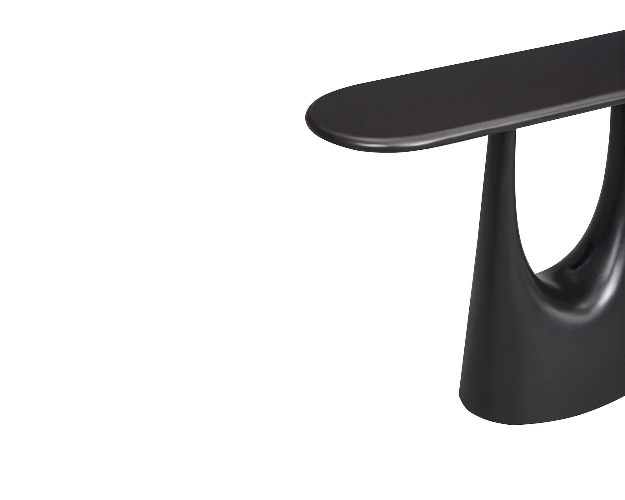Combe Console Table - Satin Black