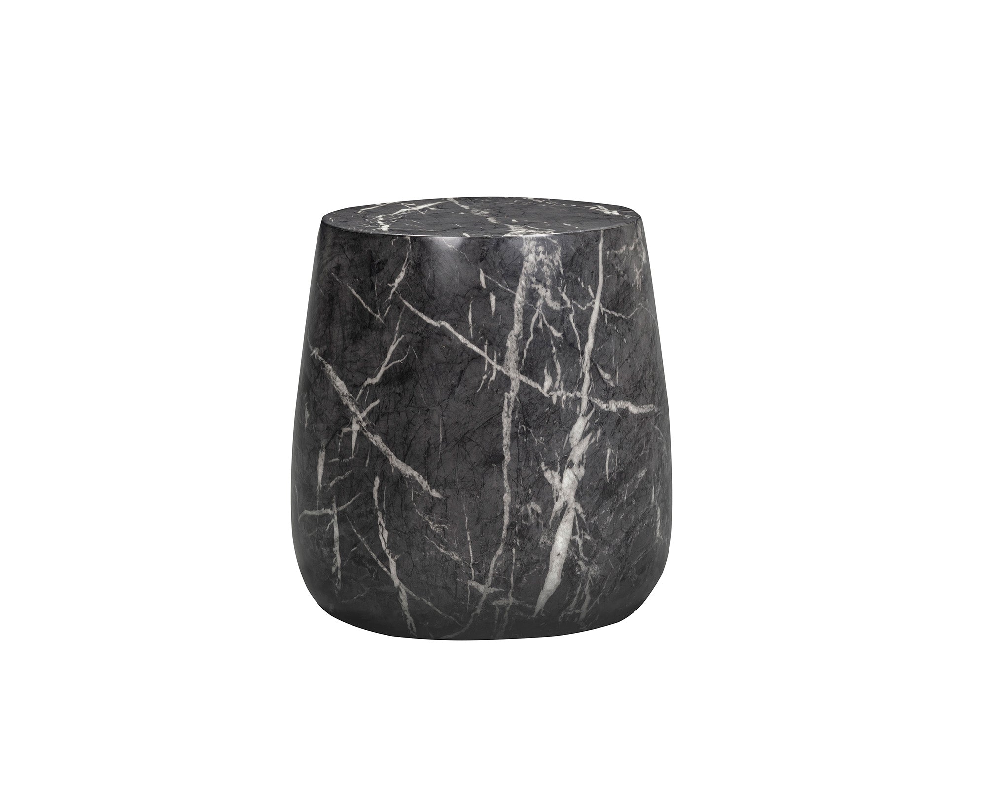 Bongo Side Table - Marquina Black Marble Effect