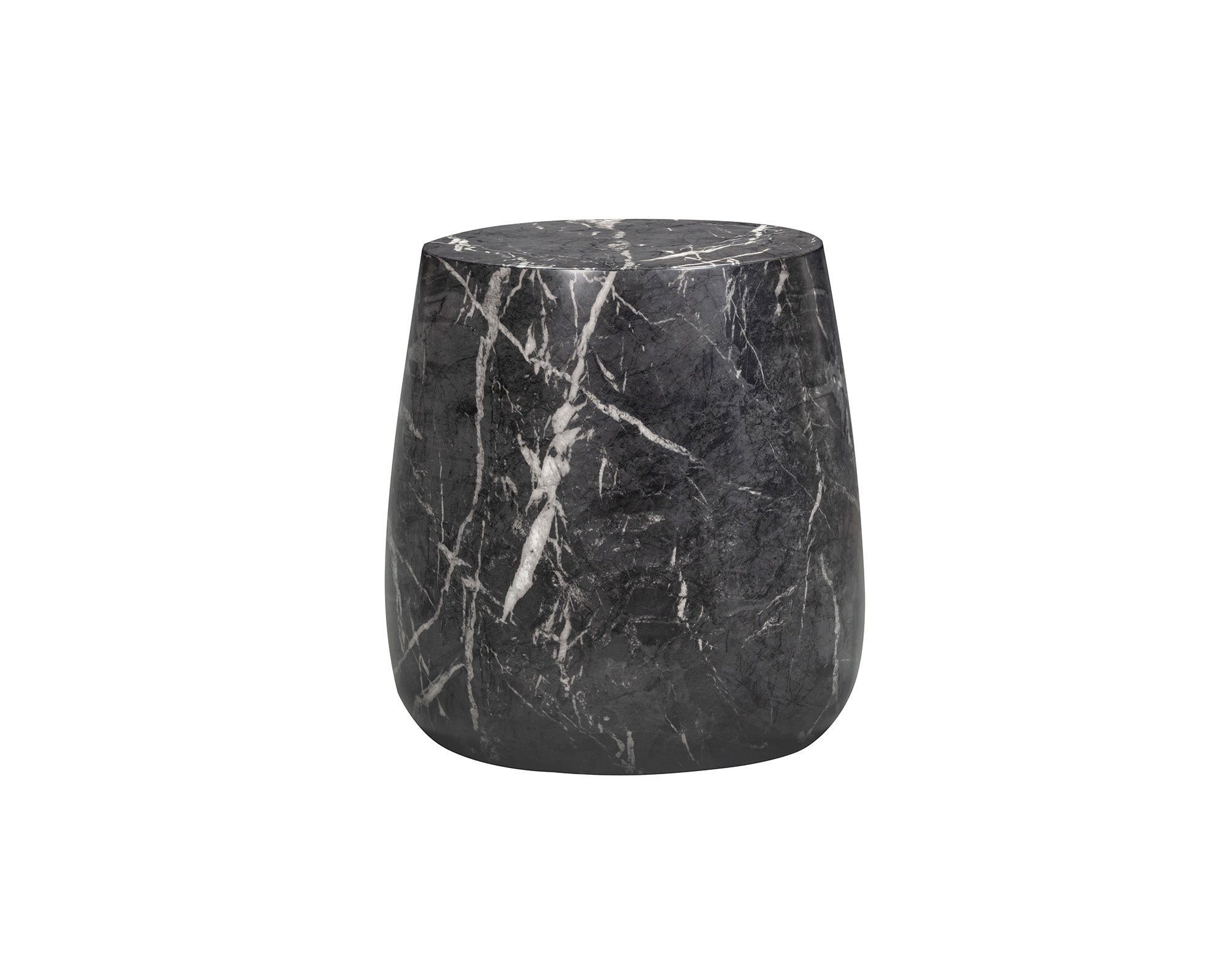 Bongo Side Table - Marquina Black Marble Effect
