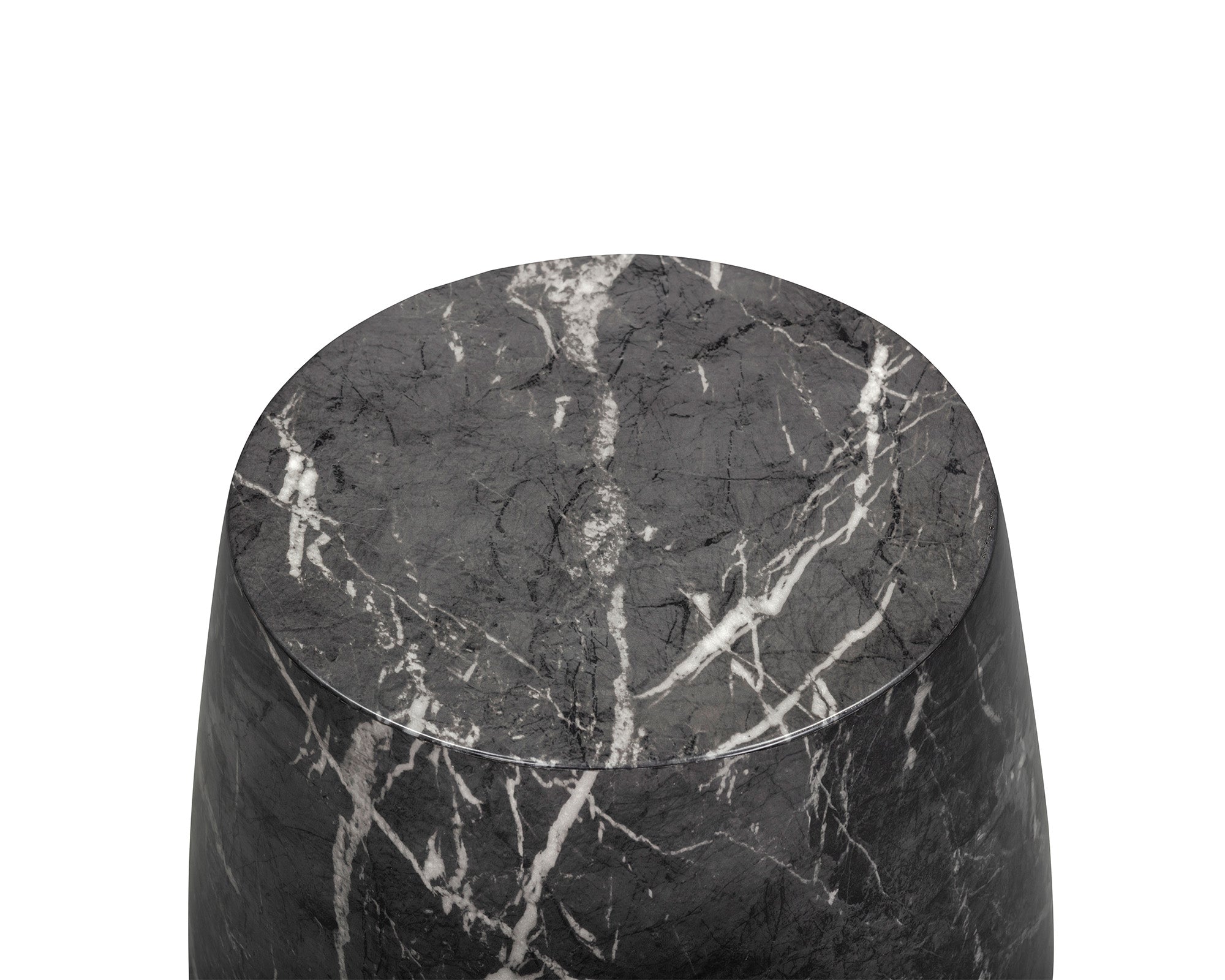 Bongo Side Table - Marquina Black Marble Effect