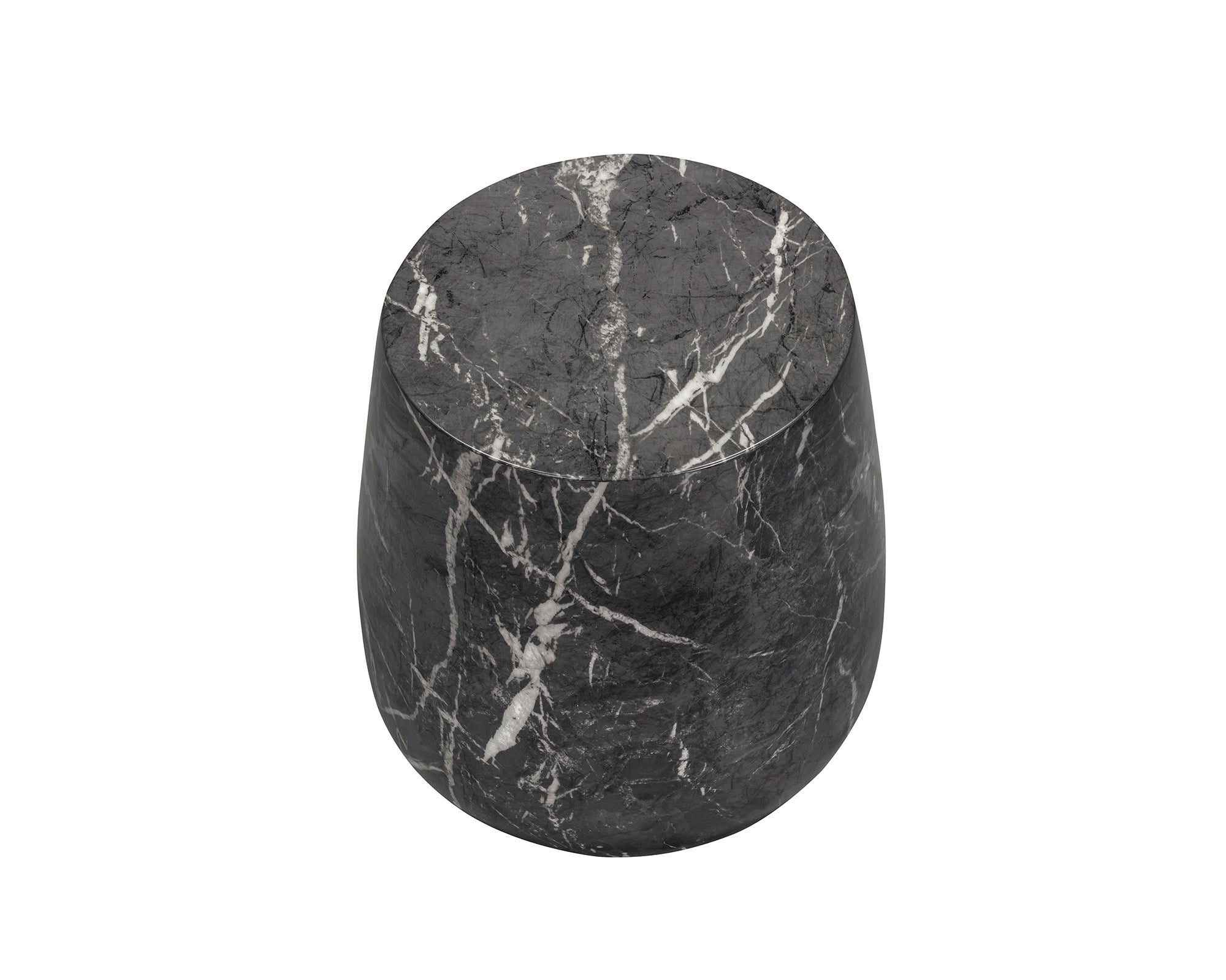 Bongo Side Table - Marquina Black Marble Effect