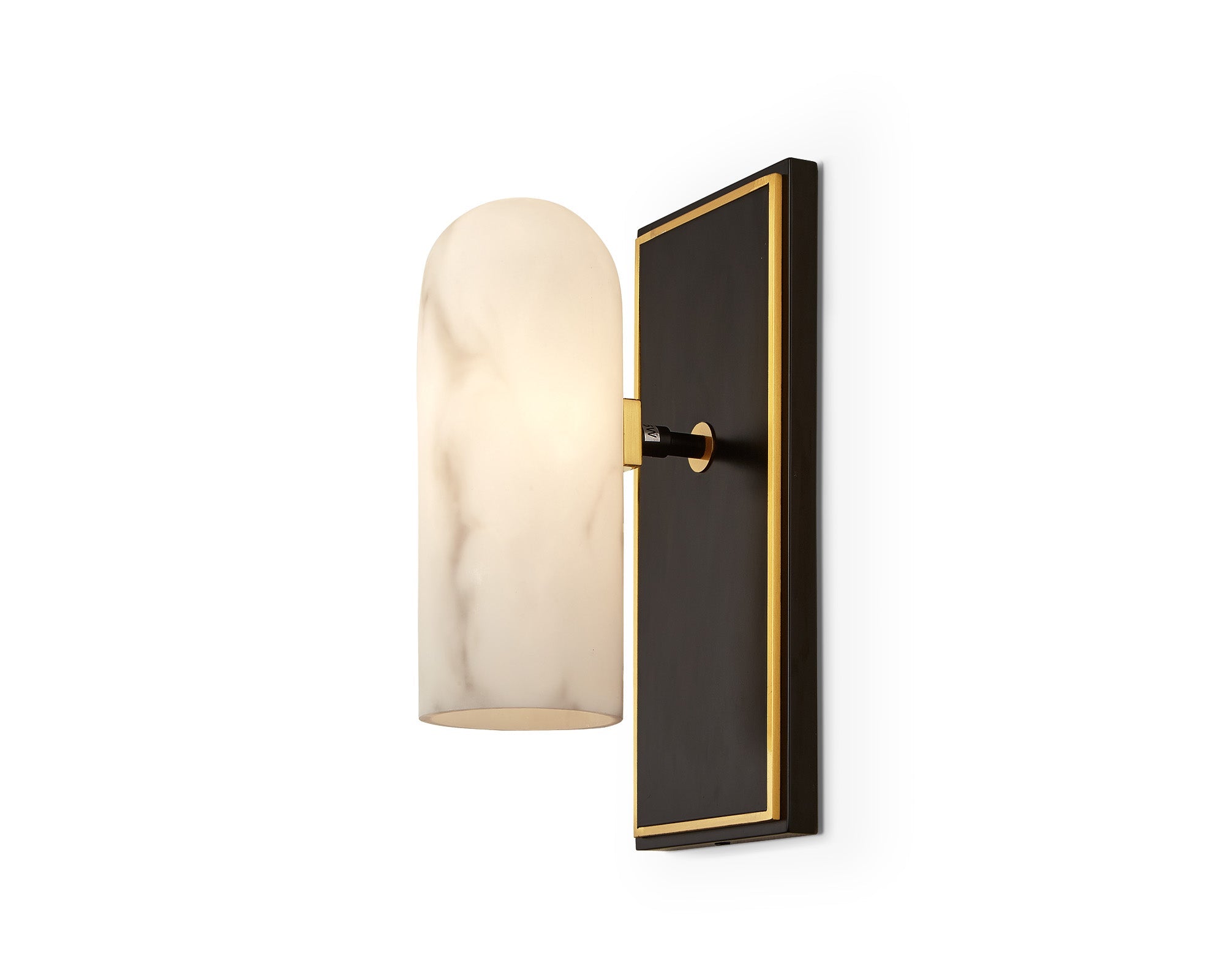 Amatti Wall Light - Alabaster, Black, Brass