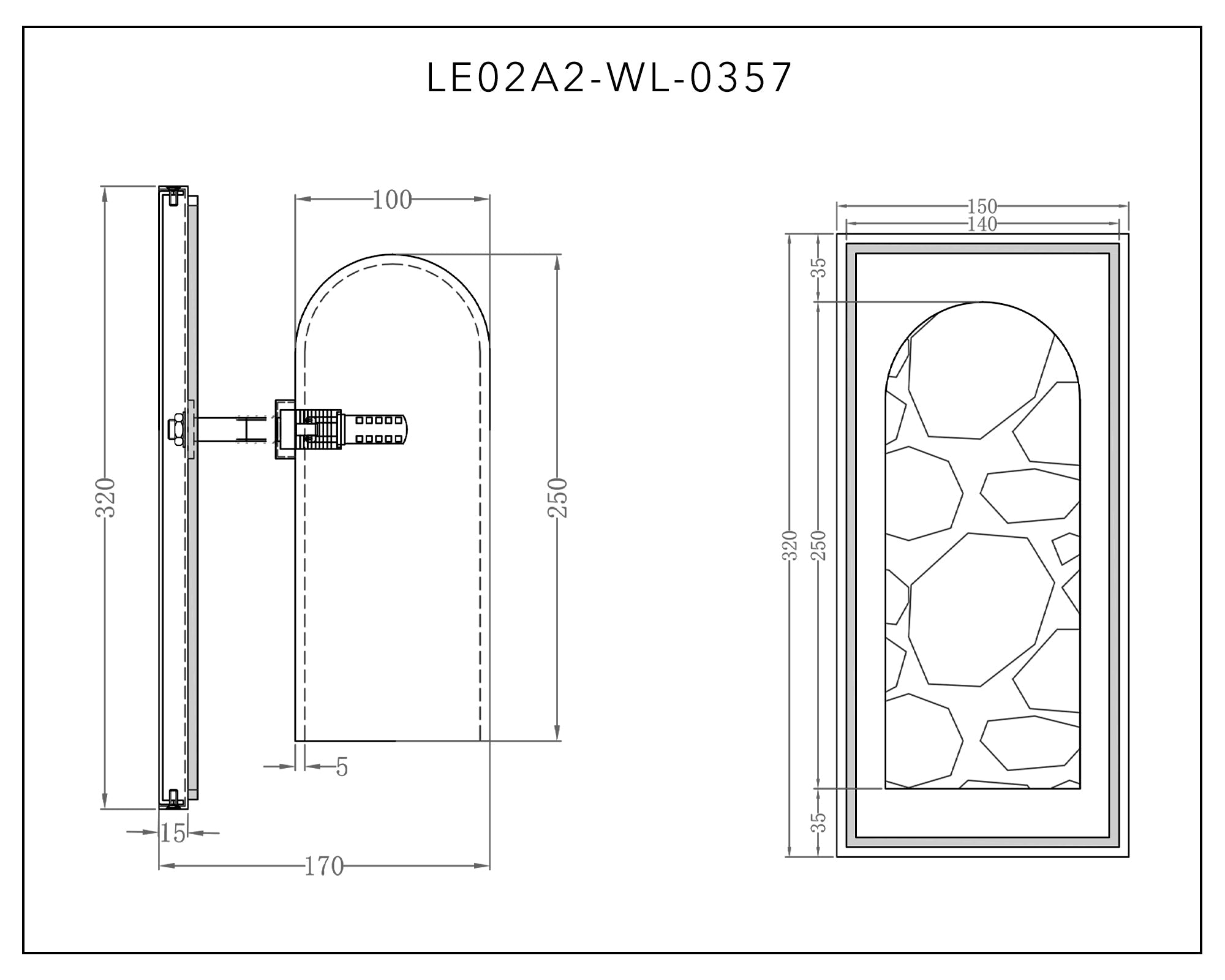 Amatti Wall Light - Alabaster, Black, Brass