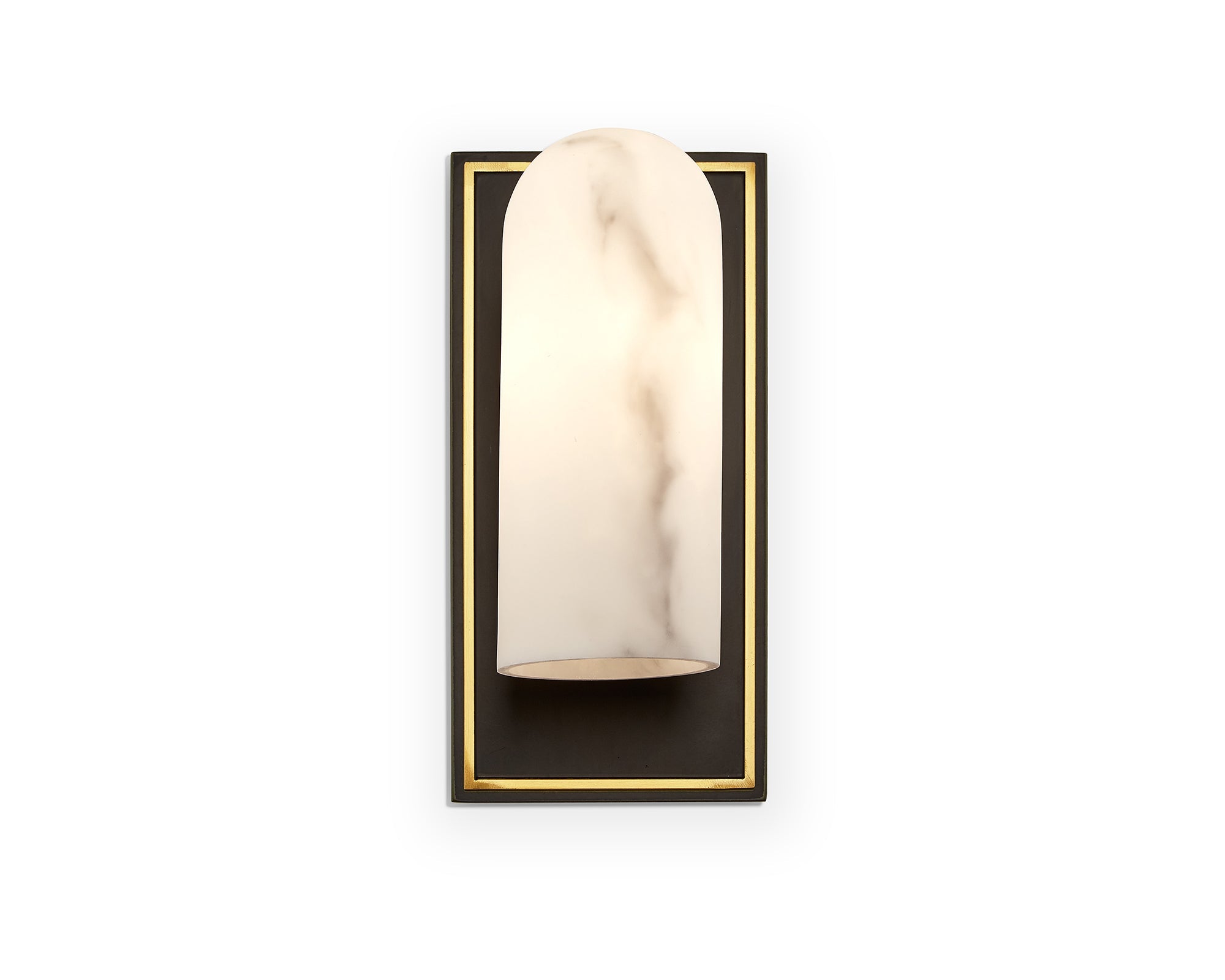 Amatti Wall Light - Alabaster, Black, Brass
