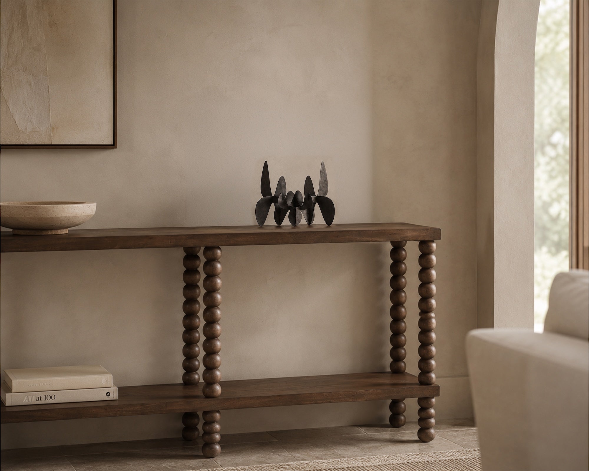 Legend Console Table - Brushed Mid-brown Acacia Wood