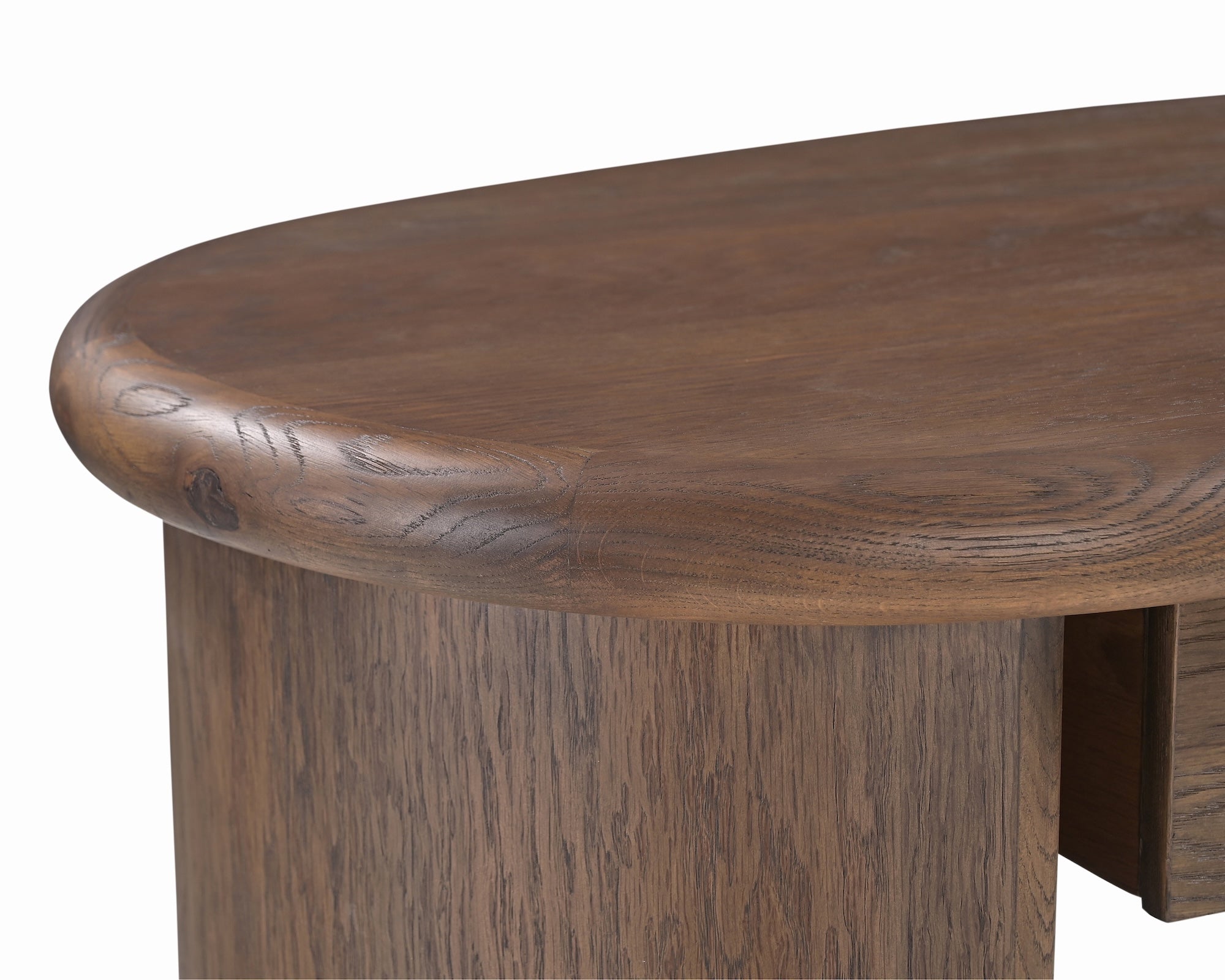 Lluna Desk - Brushed Mid-brown Oak