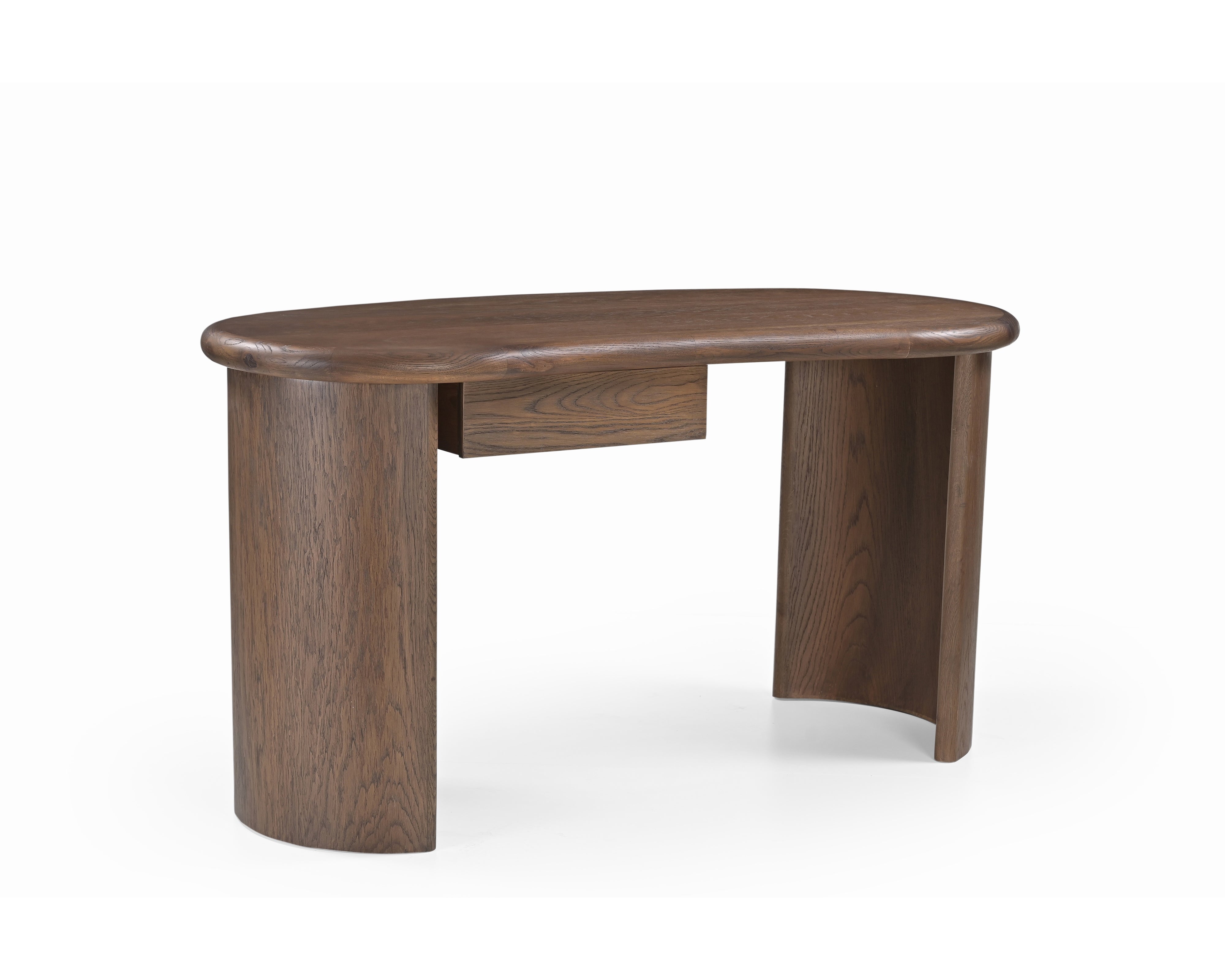 Lluna Desk - Brushed Mid-brown Oak