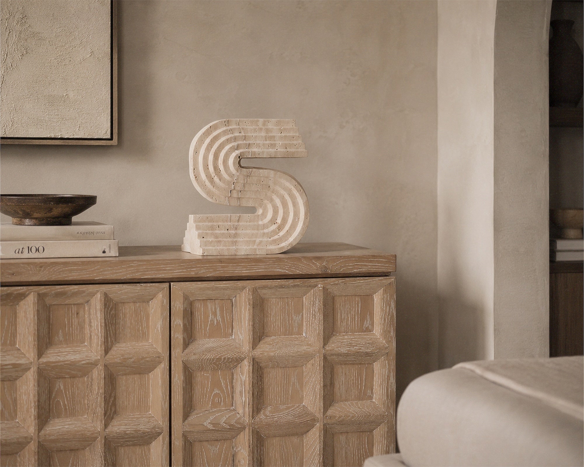 Llauna 2 Door Sideboard - Brushed Light Beige Oak