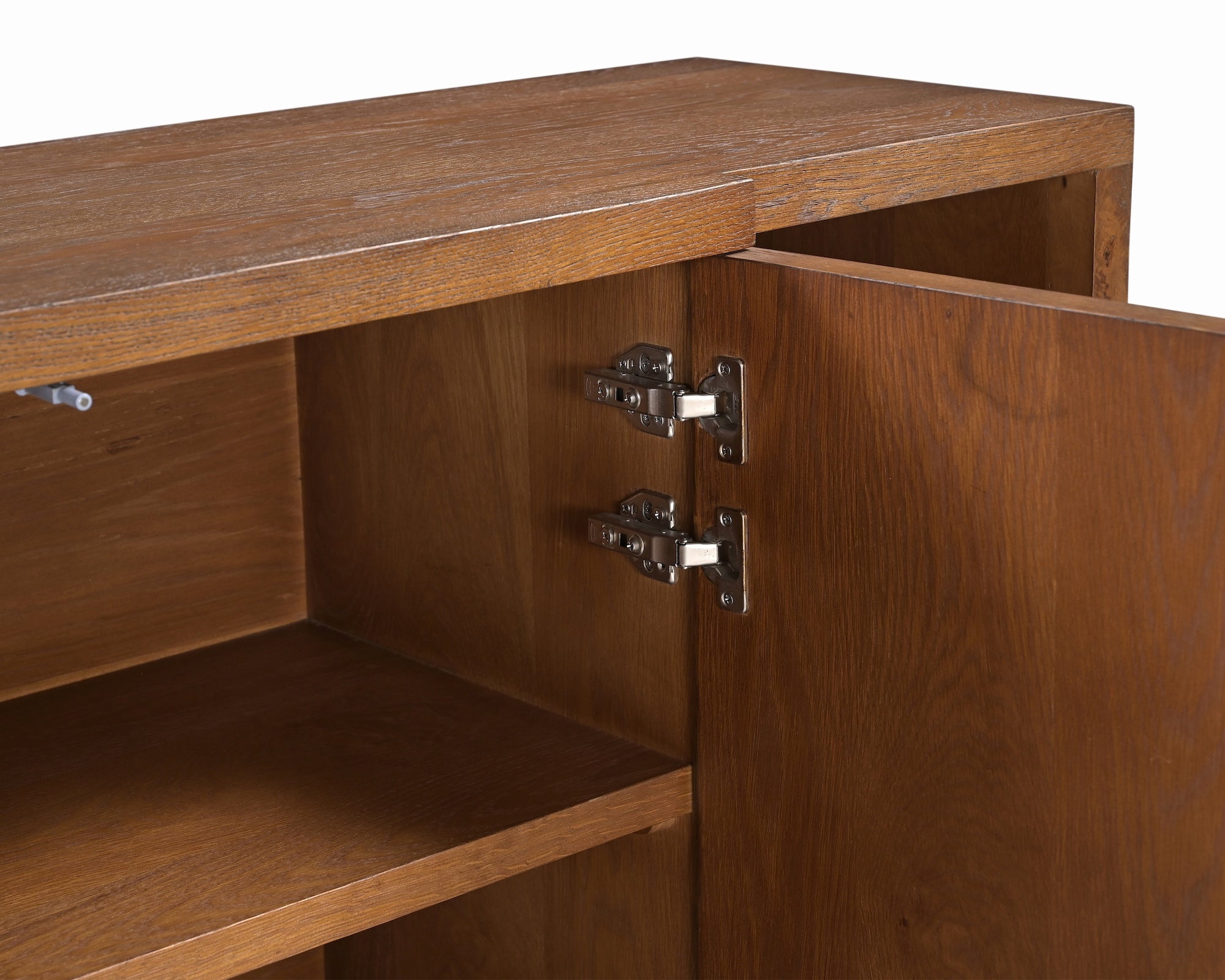 Llauna 4 Door Sideboard - Brushed Mid-brown Oak