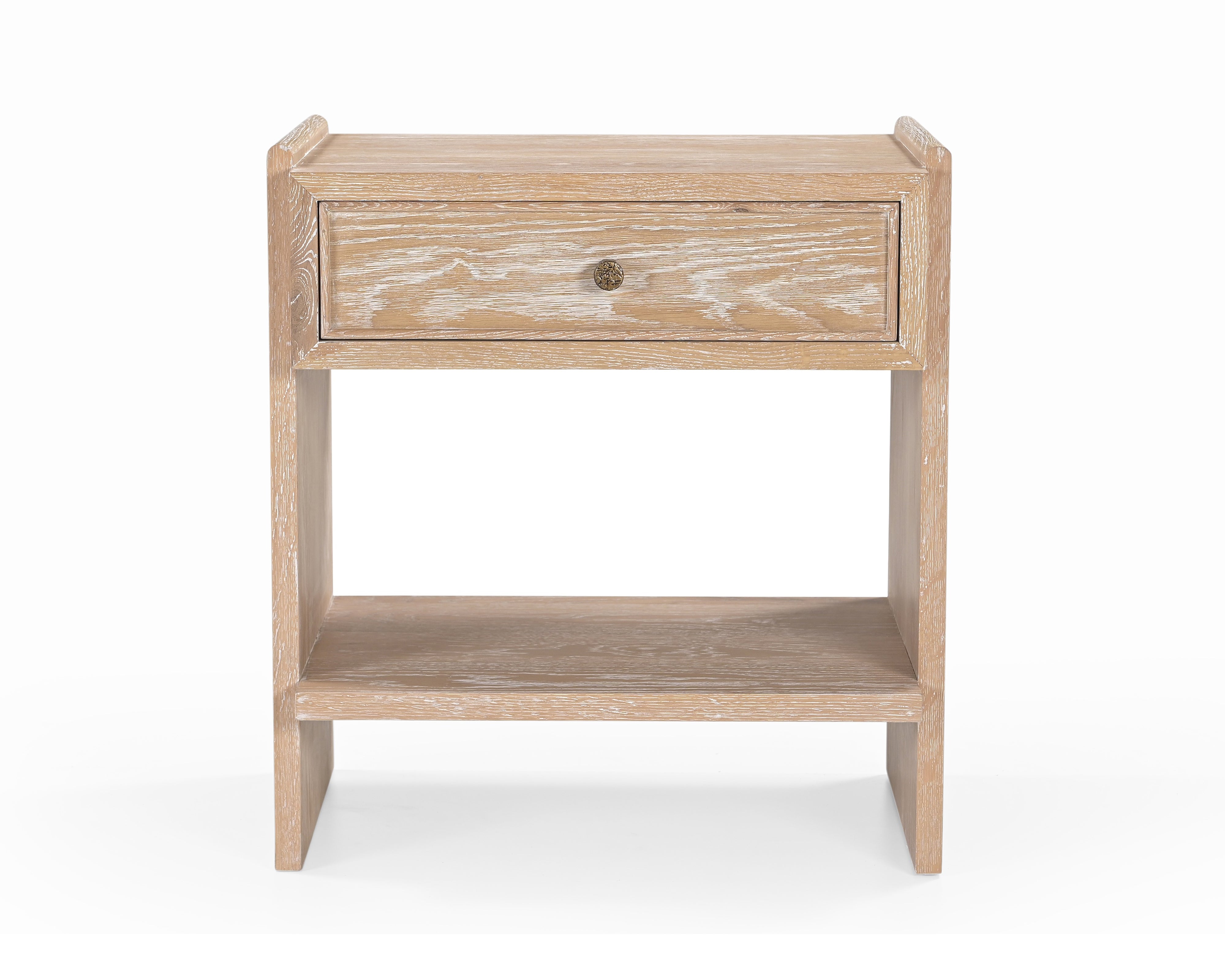 Trive Bedside Table - Brushed Natural American White Oak