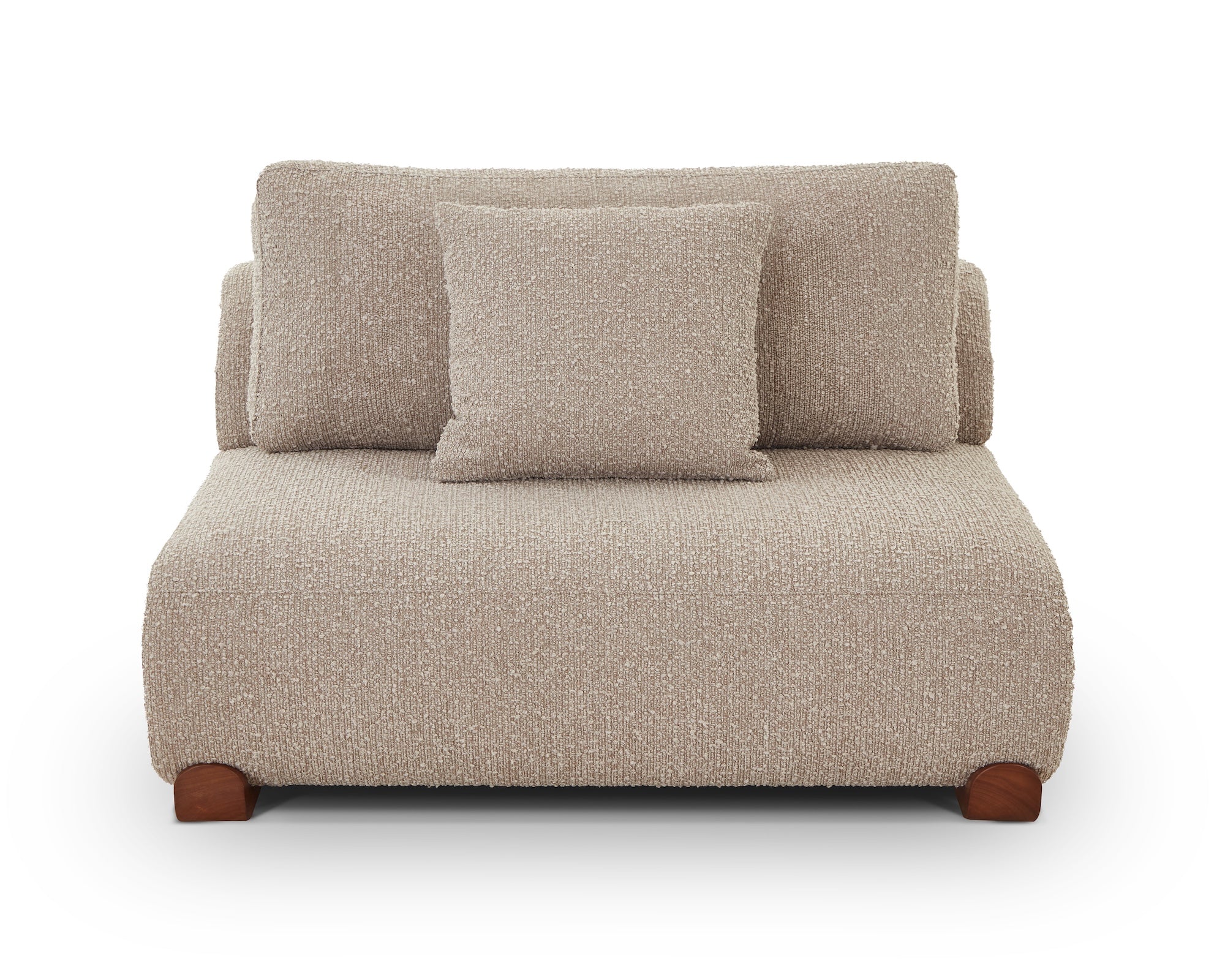 Cotto Modular Sofa Middle Two Seater - Amalfy Taupe & Middle Brown