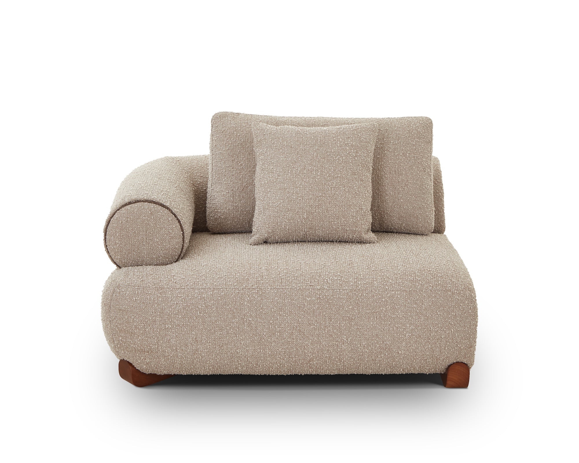Cotto Modular Sofa Right - Amalfy Taupe & Middle Brown