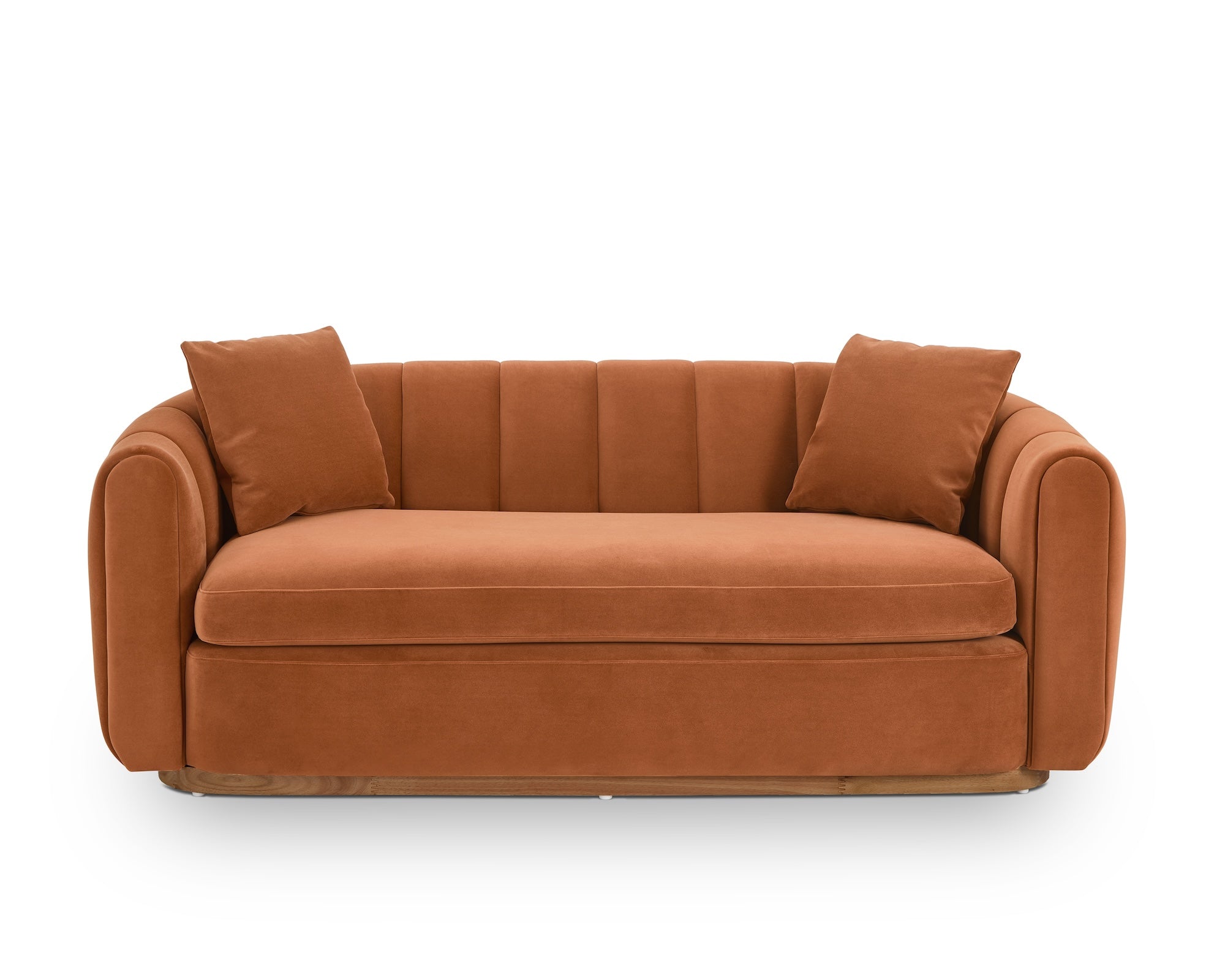 Arles 2 Seater Sofa - Melbourne Clay & Walnut