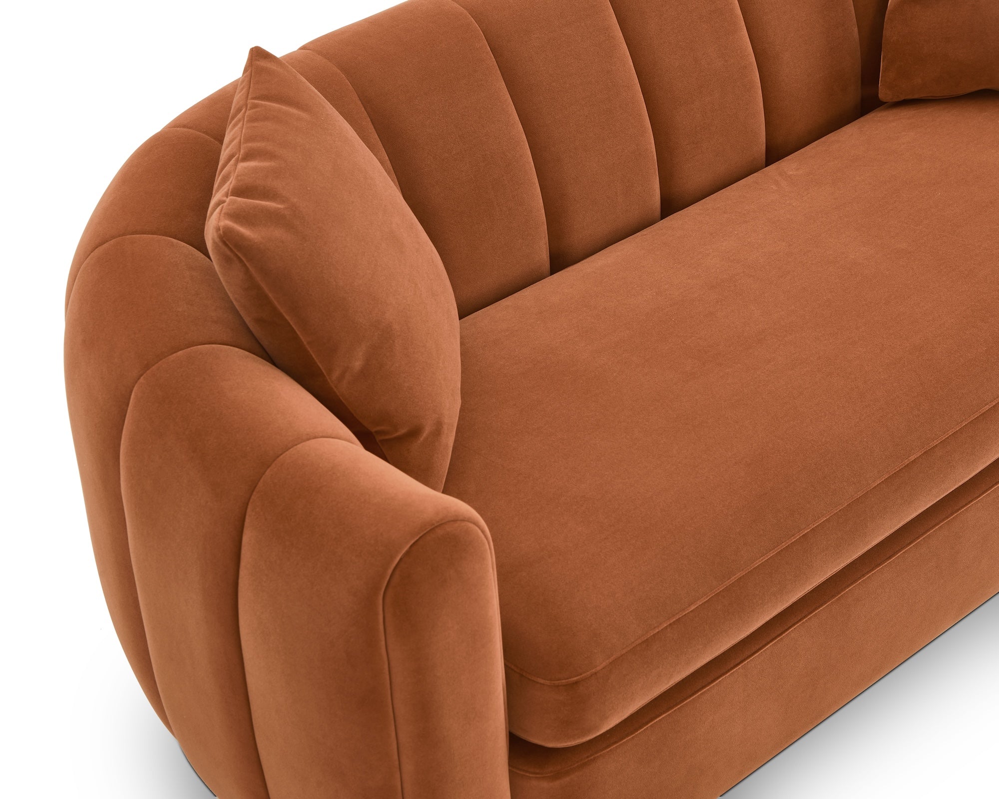 Arles 2 Seater Sofa - Melbourne Clay & Walnut