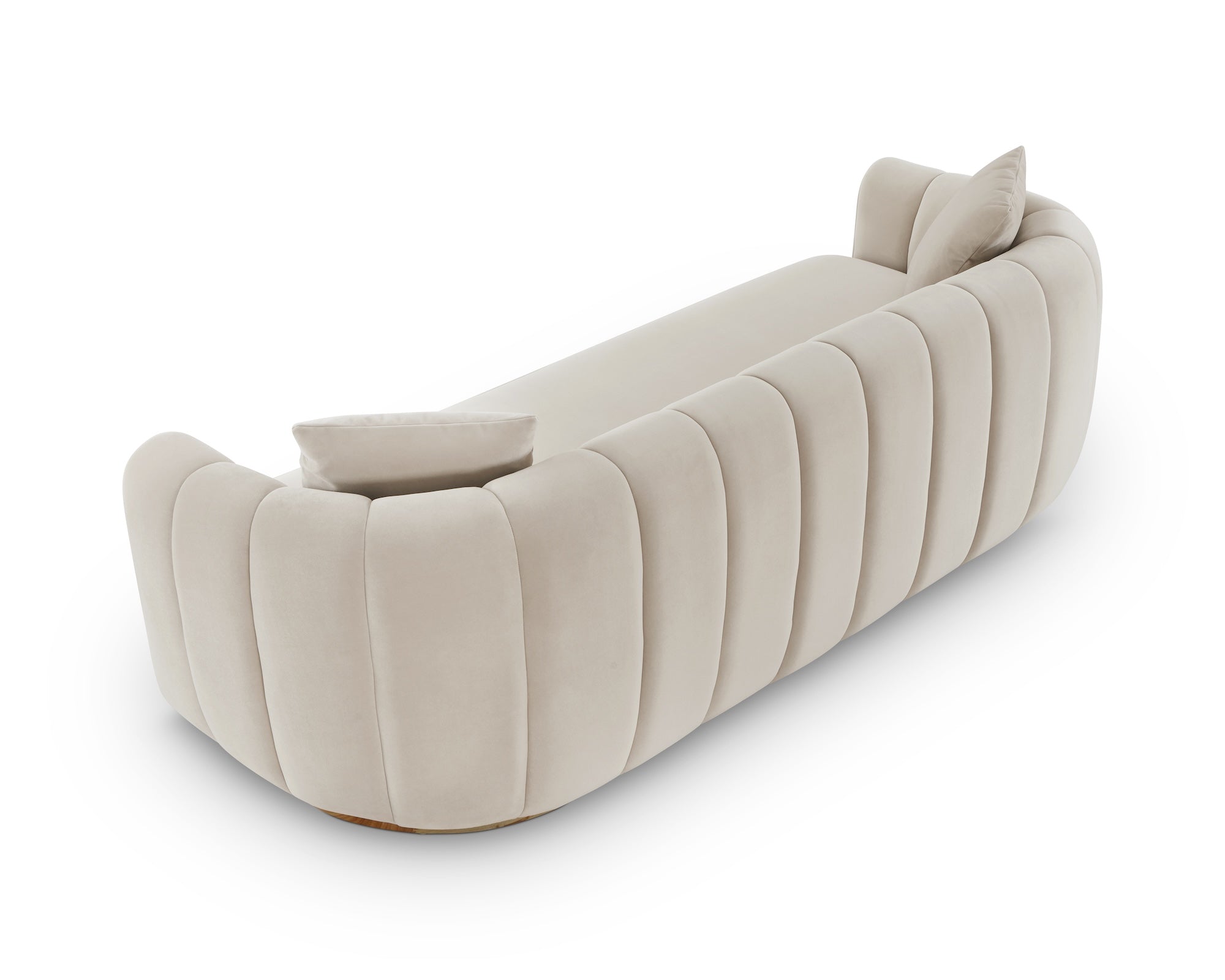 Arles 3 Seater Sofa - Melbourne Stone & Natural Wood