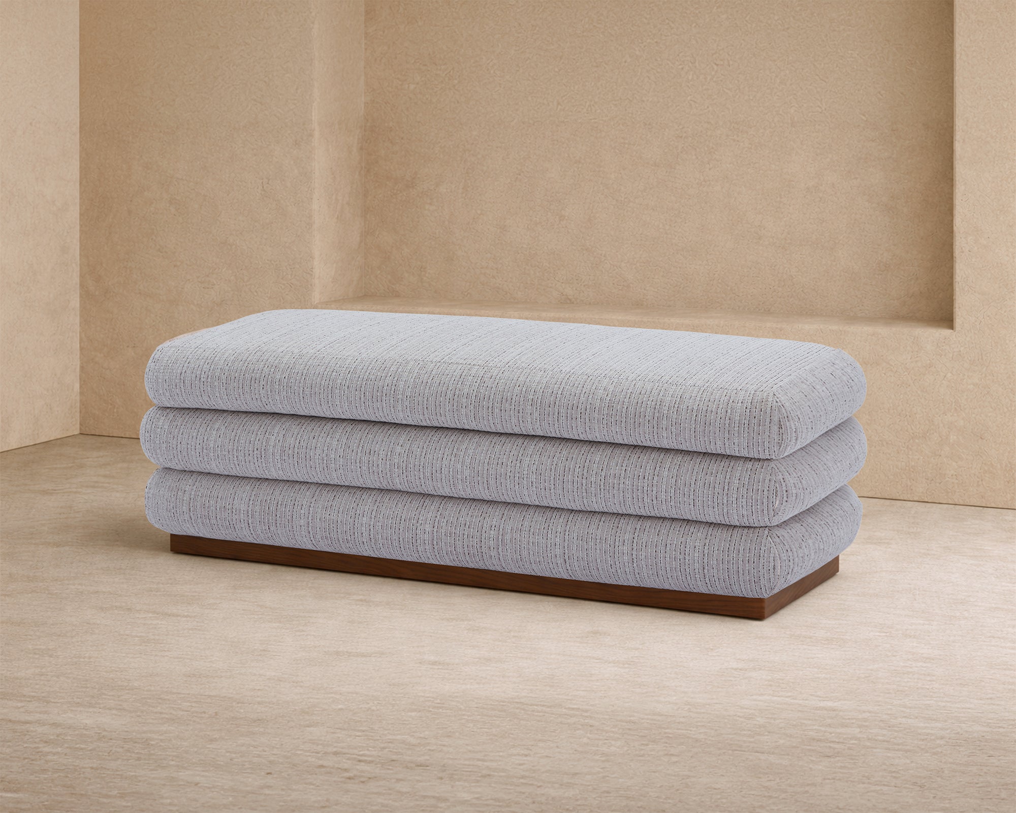 Cloud Storage Bench - Dresden Pebble /Mid Brown