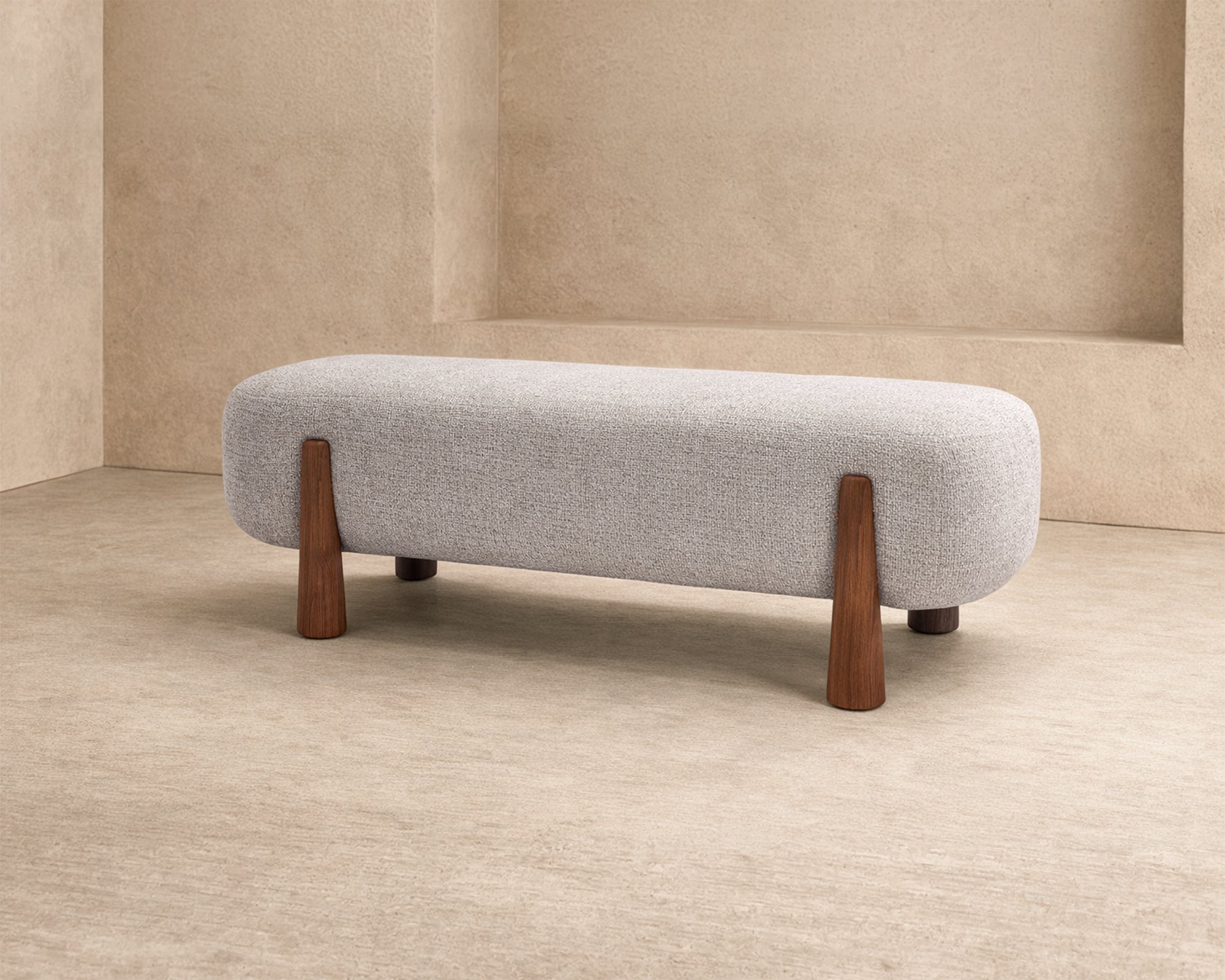Perry Bench - Nordic Sand/Mid Brown