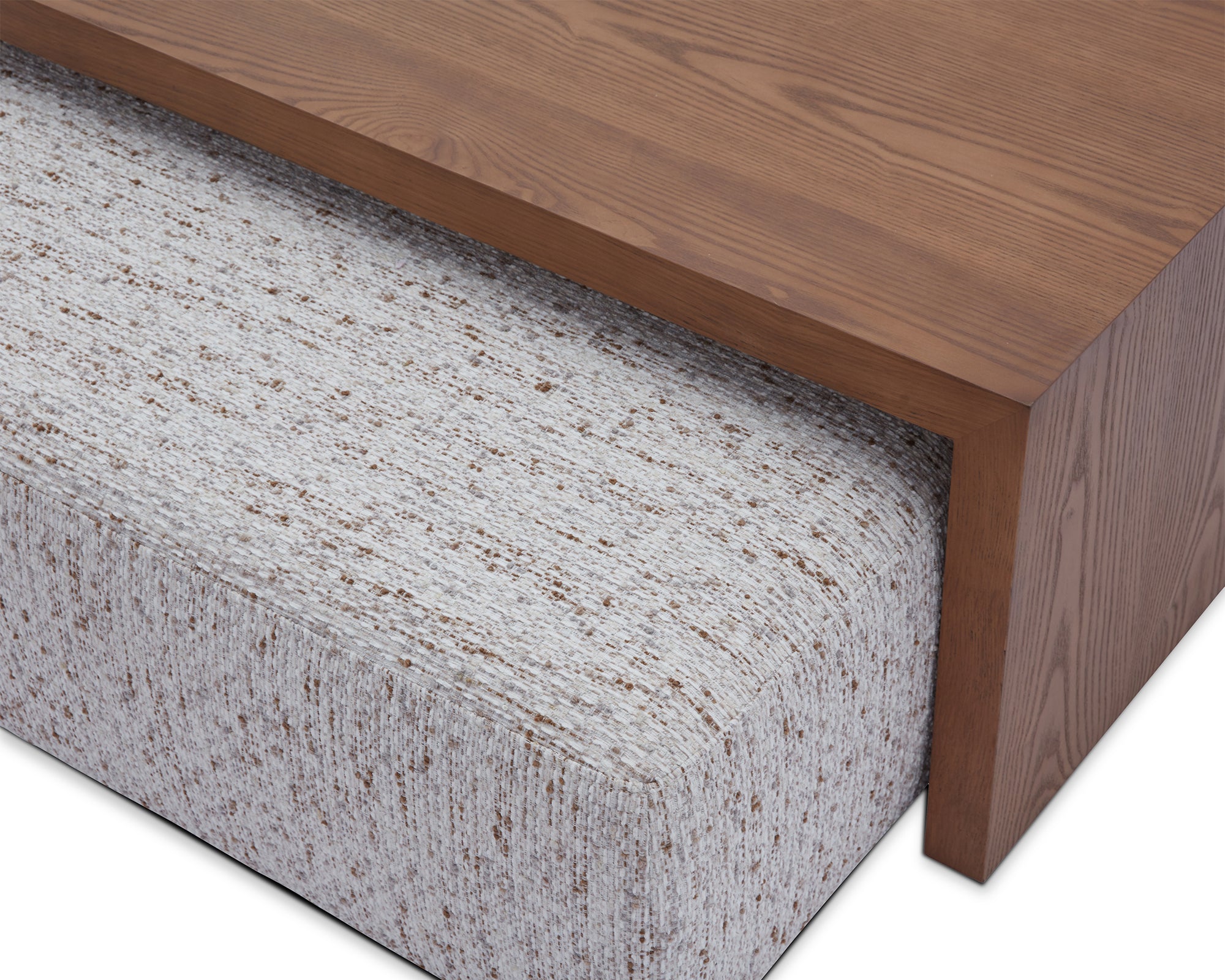 William Ottoman / Coffee Table - Norfolk Wheat/Mid Brown
