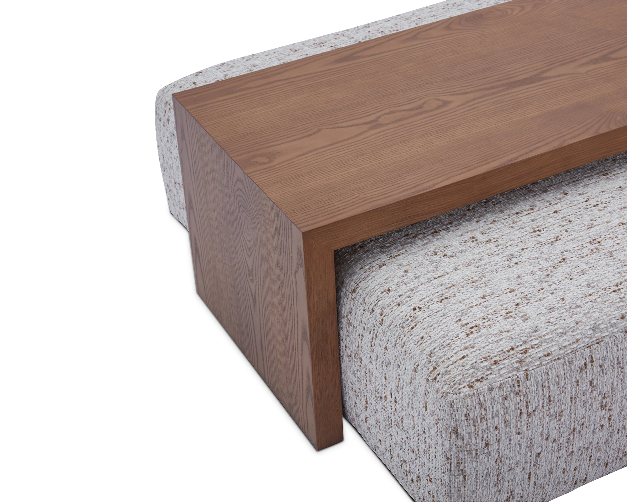 William Ottoman / Coffee Table - Norfolk Wheat/Mid Brown