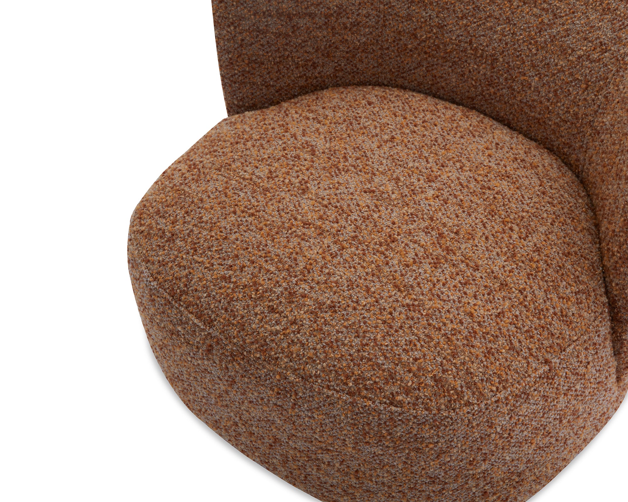 Bruno Swivel Occasional Chair - Norfolk Brown/Mid Brown