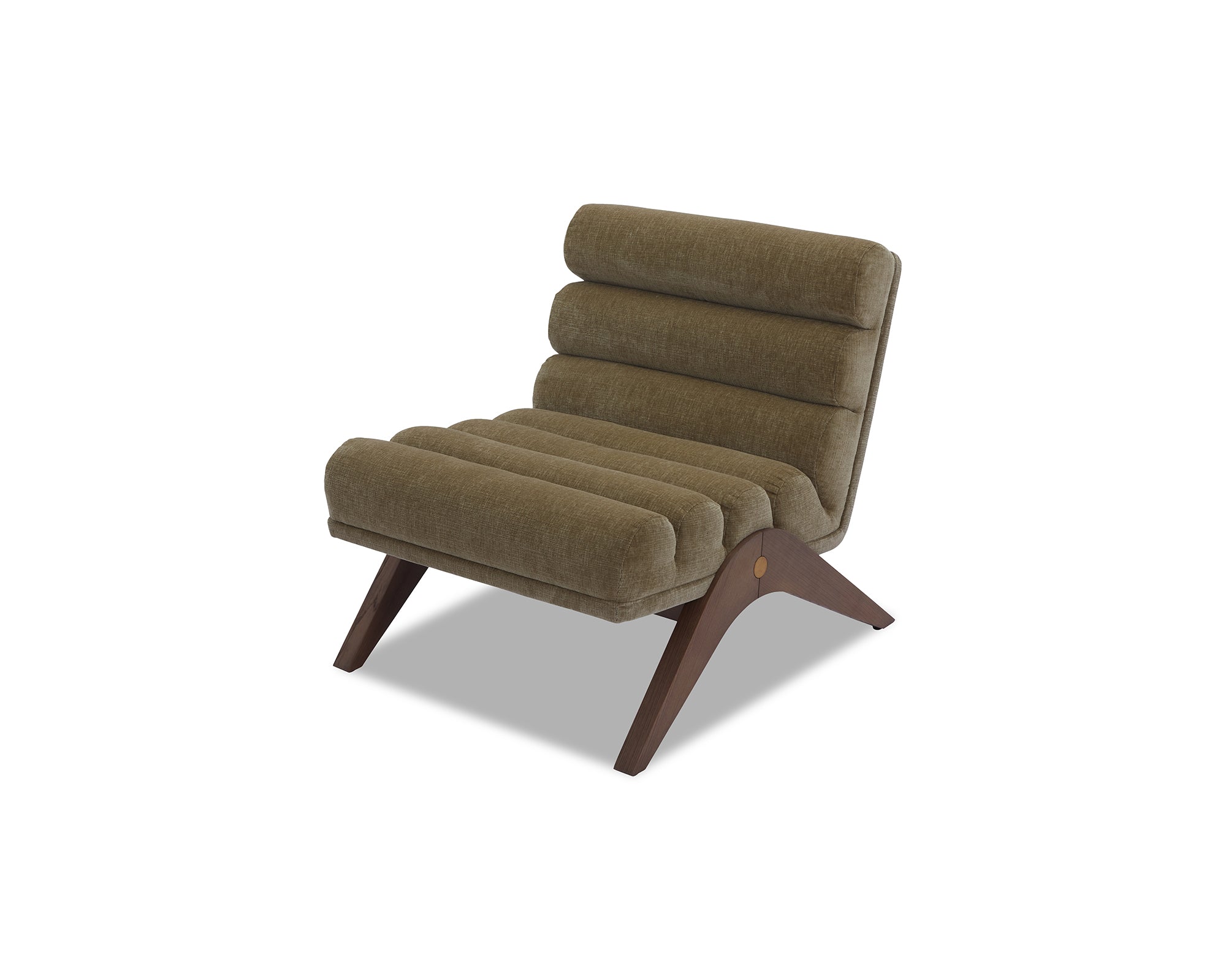 Charles Occasional Chair - Kenia Moss/Mid Brown
