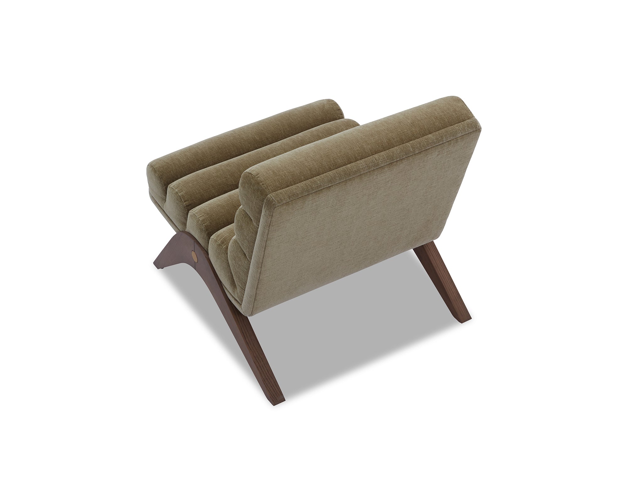 Charles Occasional Chair - Kenia Moss/Mid Brown