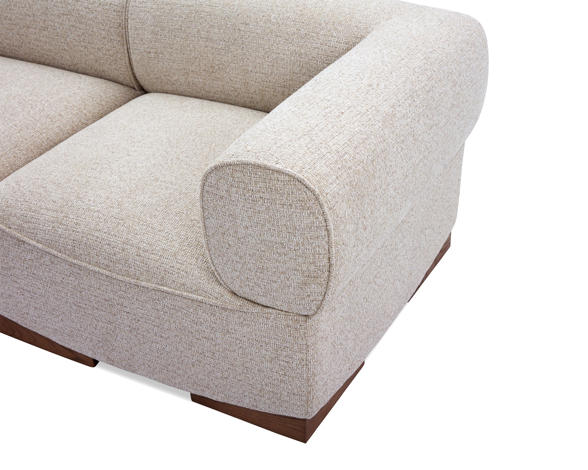 Demure Sofa - Nordic Sand/Mid Brown