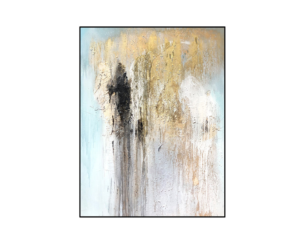 Sora Painting - Gold and Blue