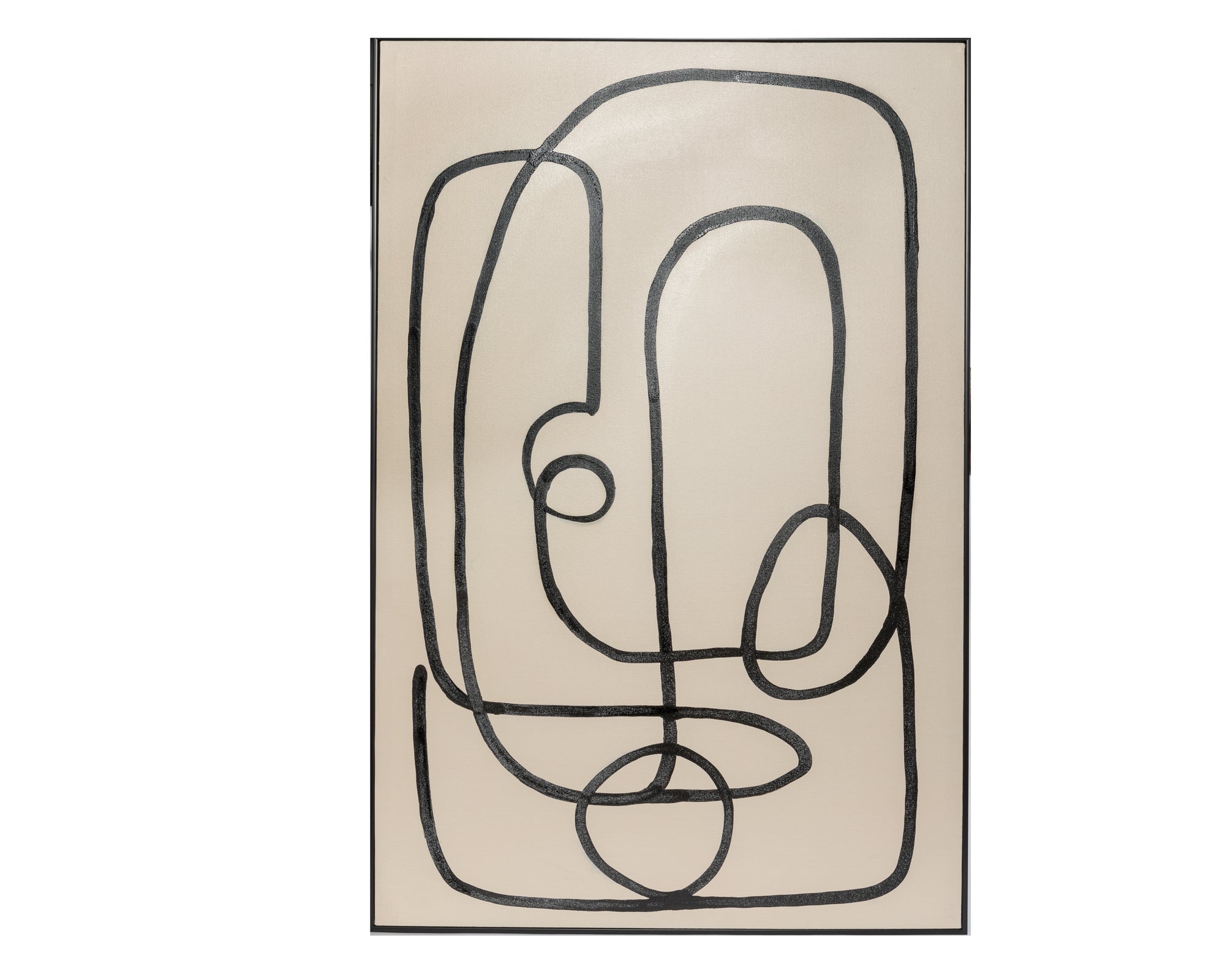 Lora Painting - Black and Cream