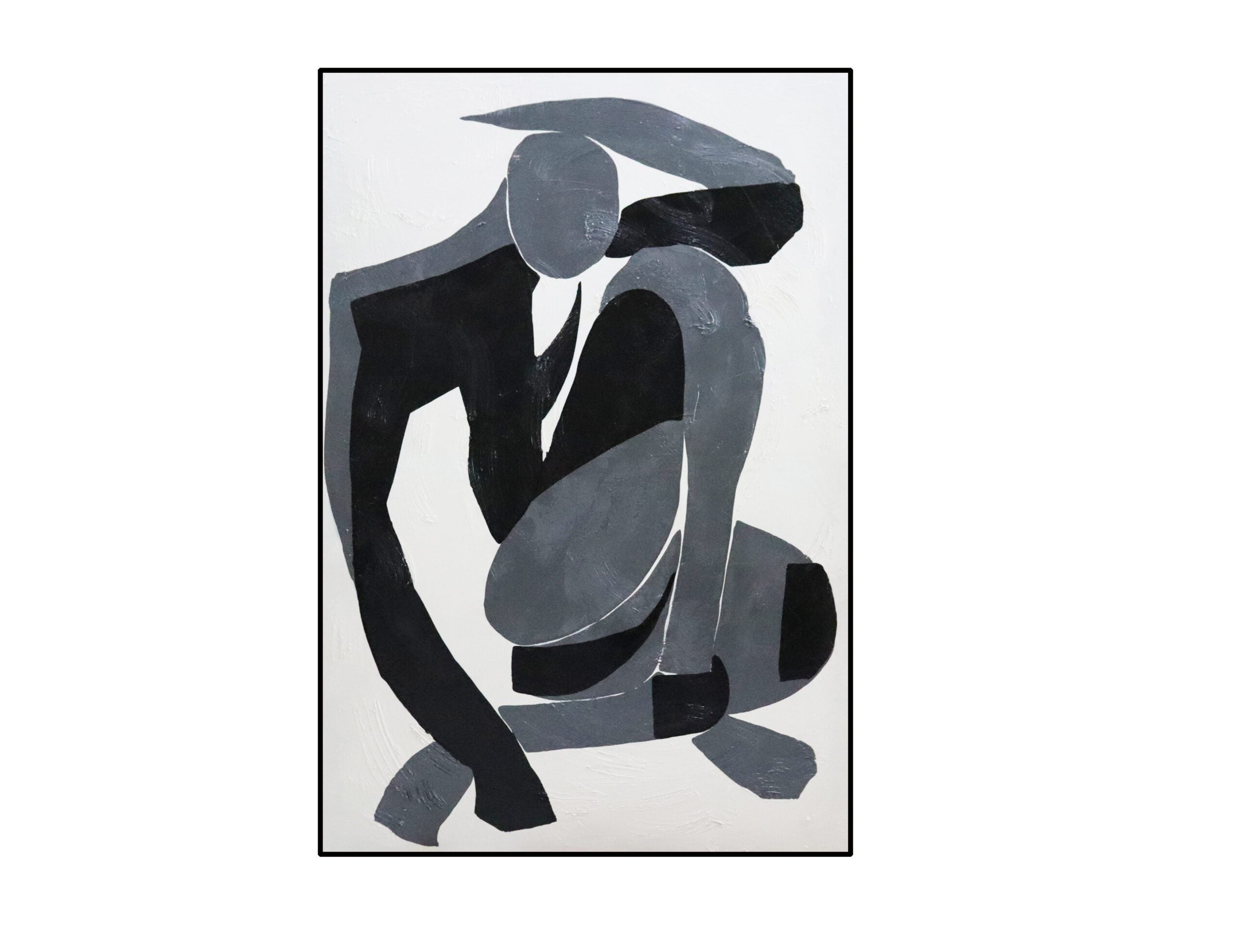 Adam Painting - Grey/Black