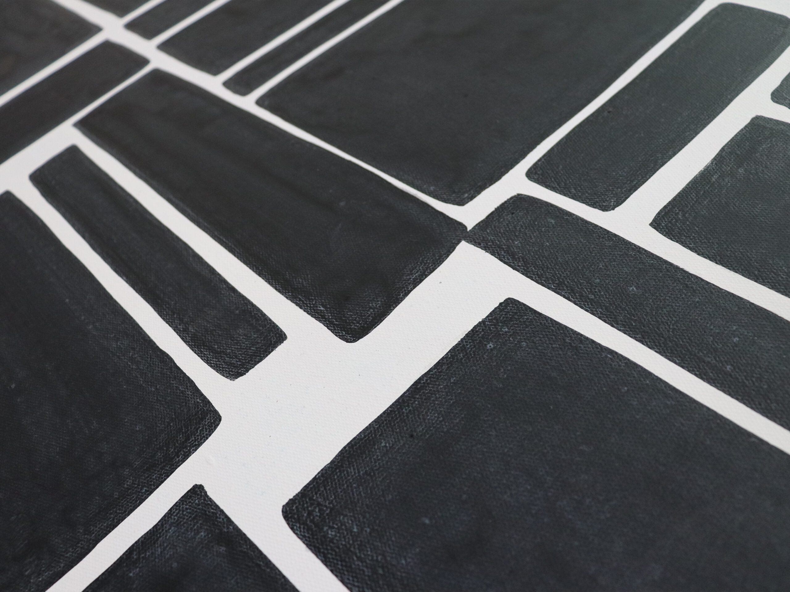 Block Painting - Black and White