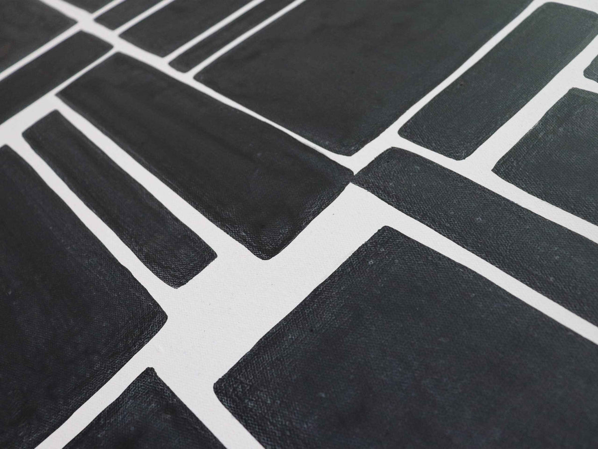 Block Painting - Black and White