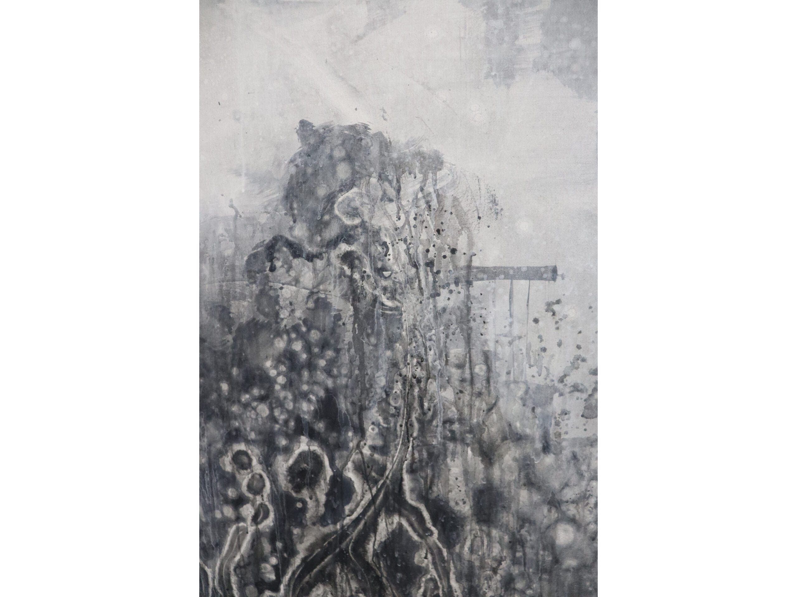 Theo Painting - Black and Grey