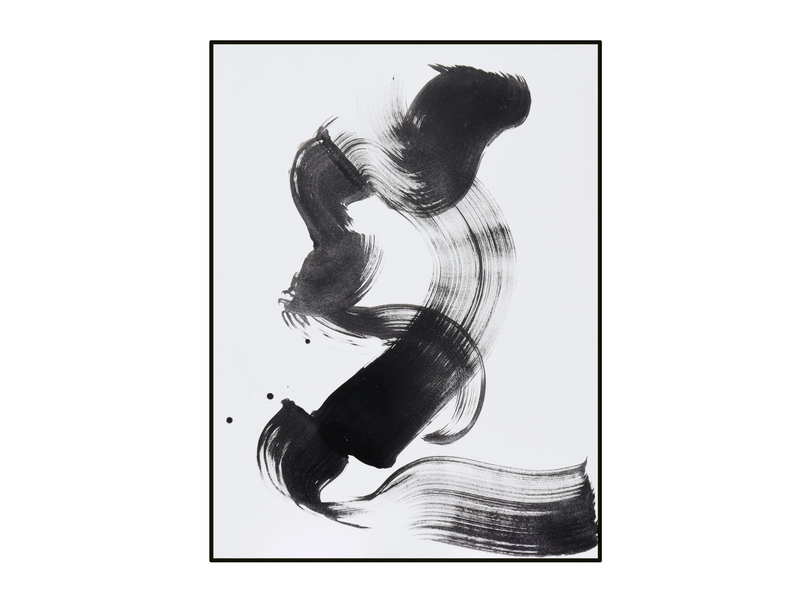 Elegy Painting - Black and White