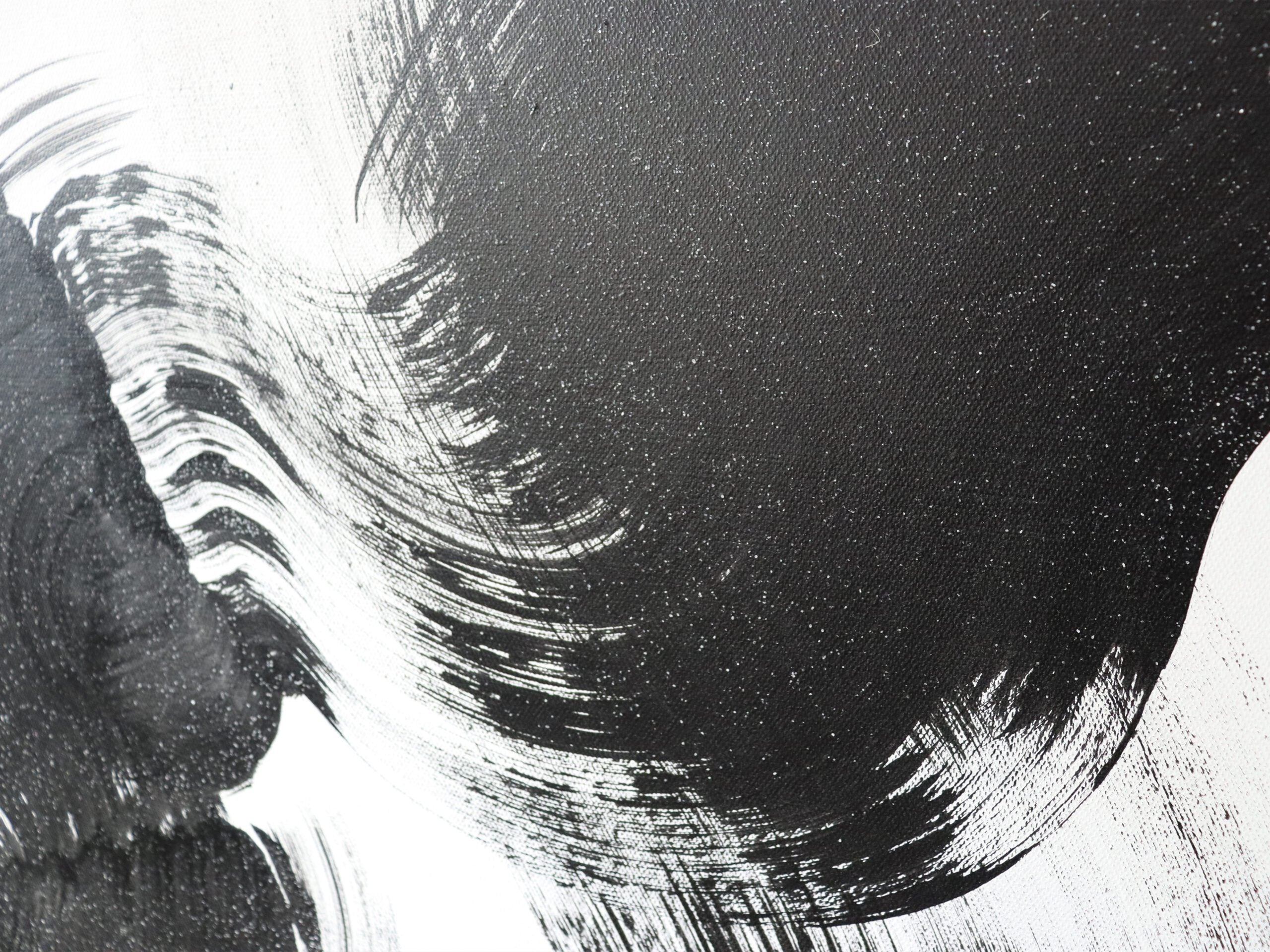 Elegy Painting - Black and White