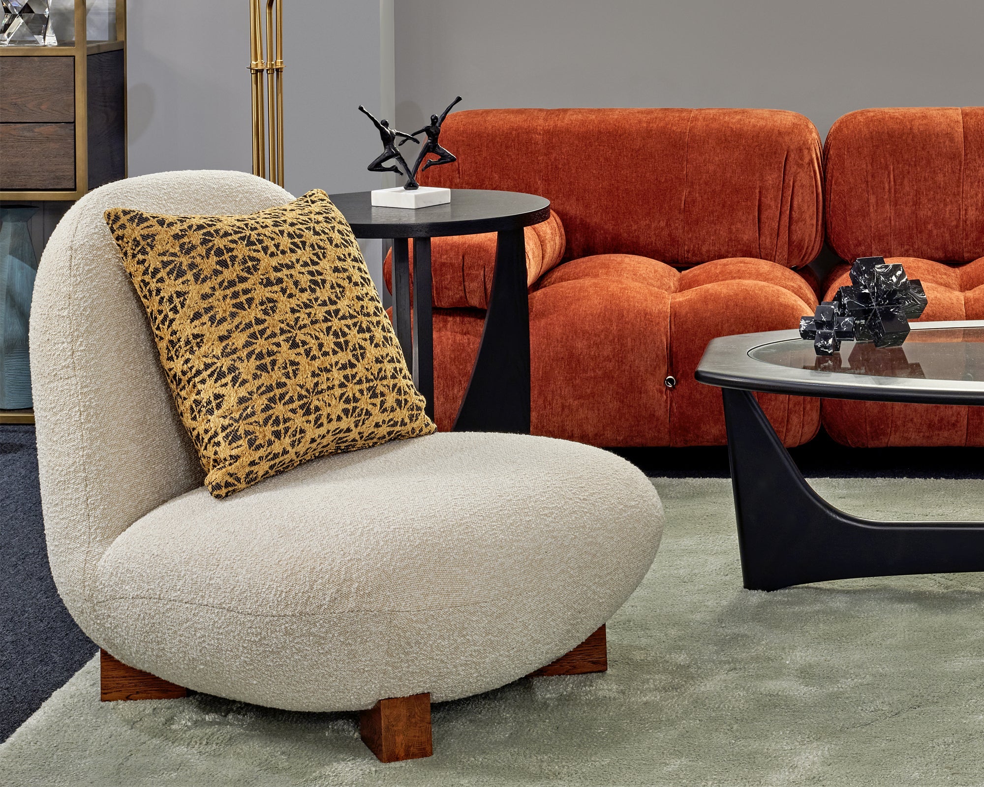 Combo Sofa - Sysley Rust II