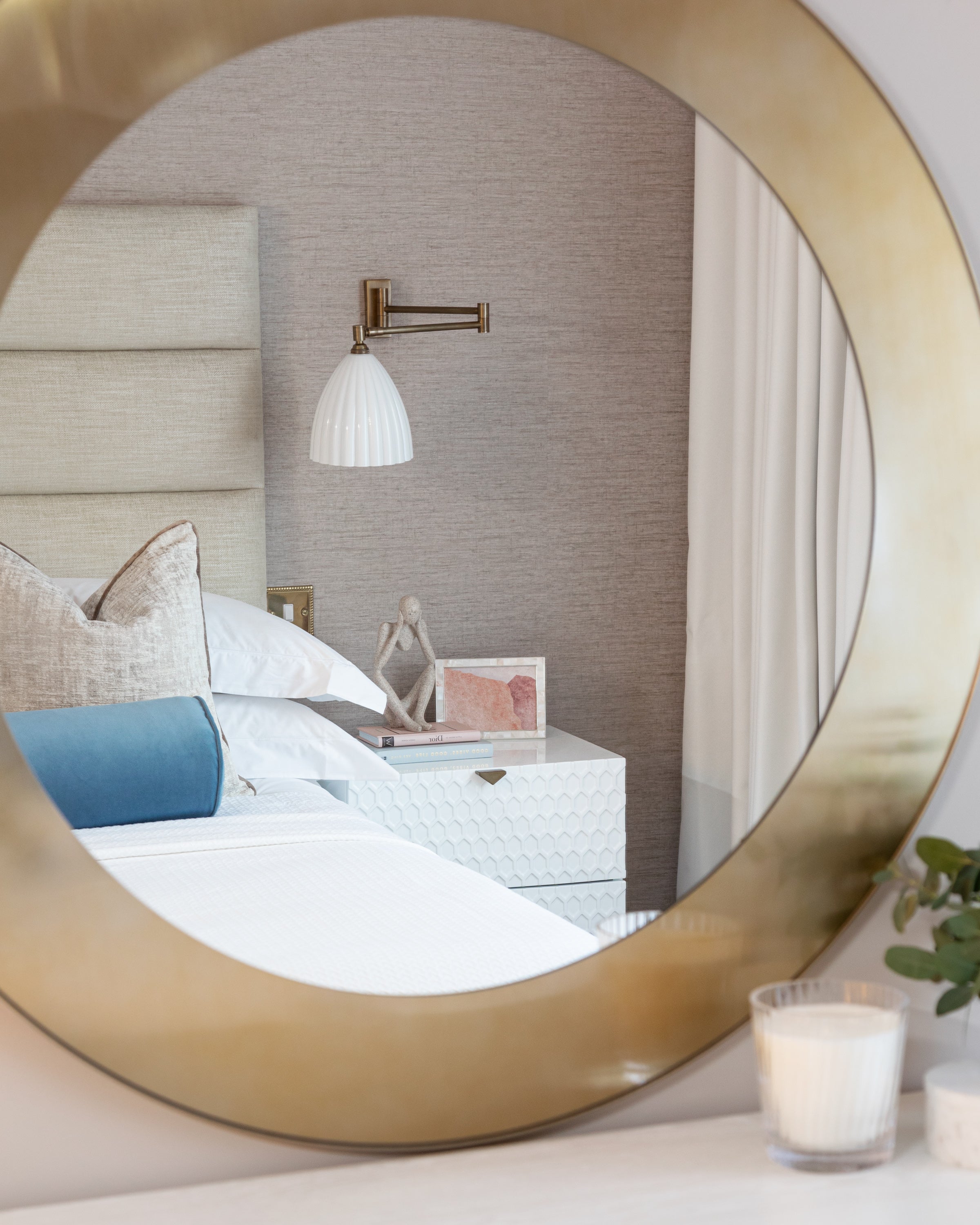 Camden Circular Mirror - Brushed Brass