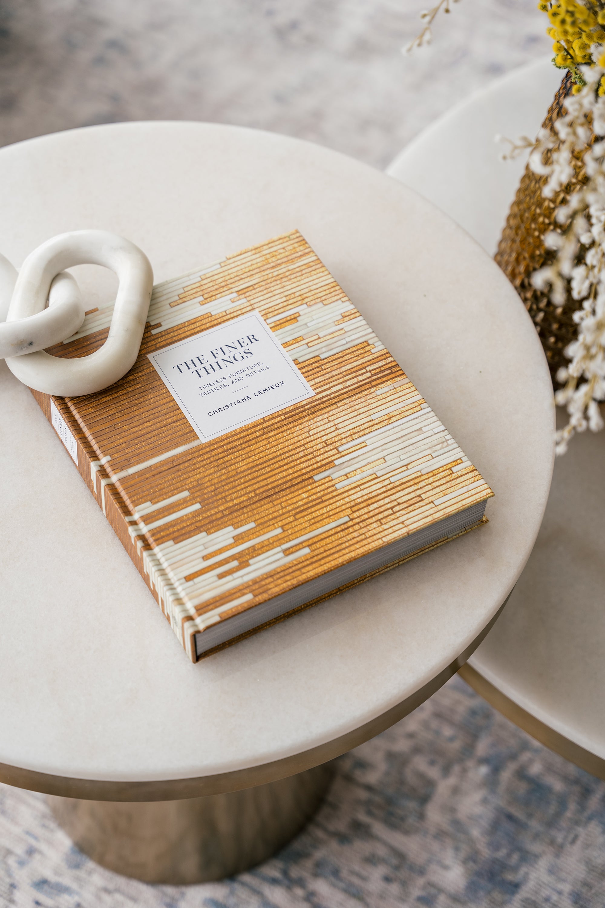 Camden Side Table - White Marble