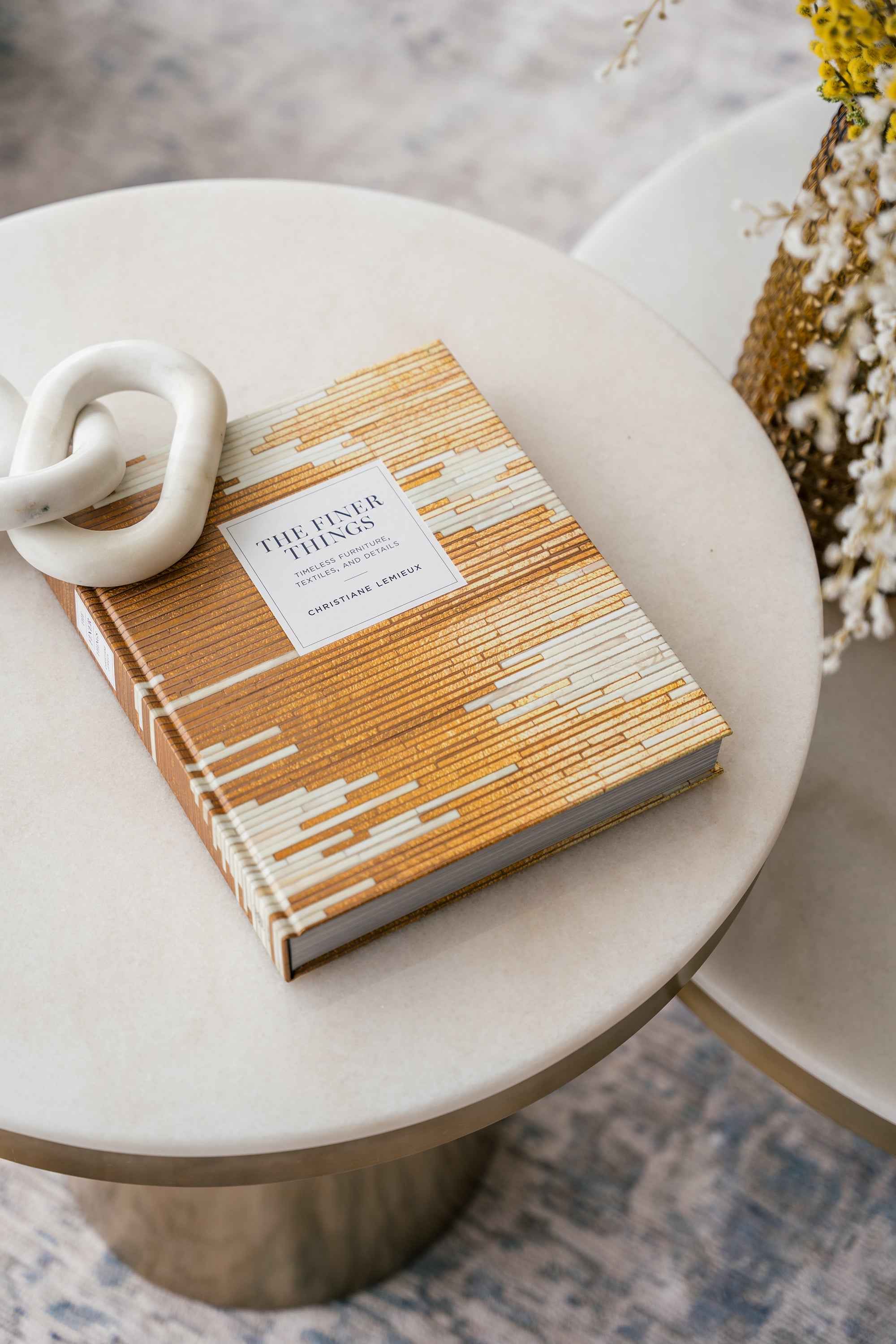 Camden Side Table - White Marble