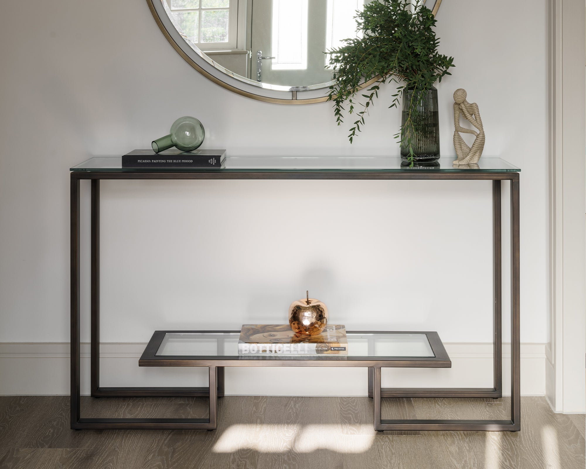 Mayfair Console Table - Hairline Antique Bronze