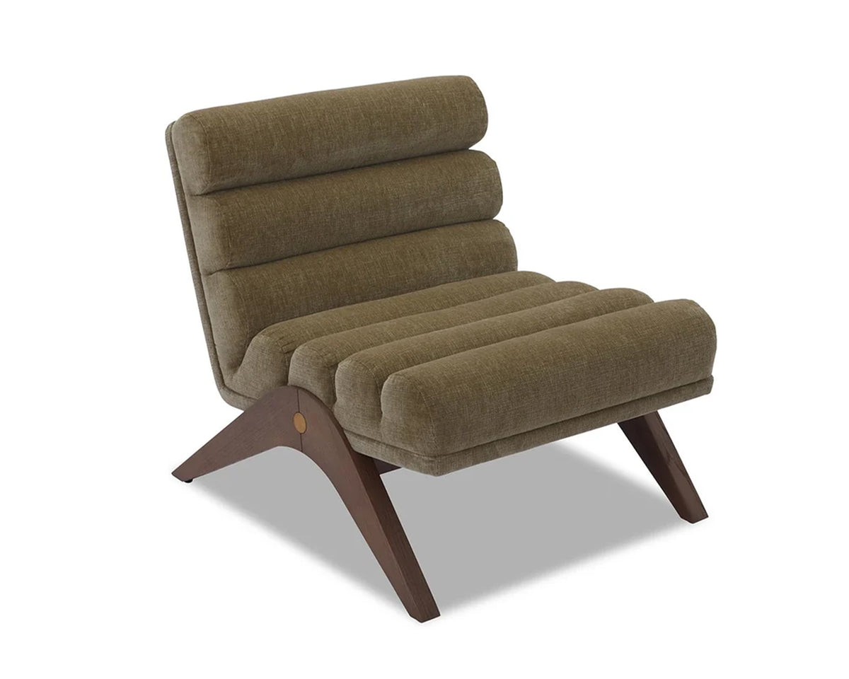 Charles Occasional Chair - Kenia Moss/Mid Brown