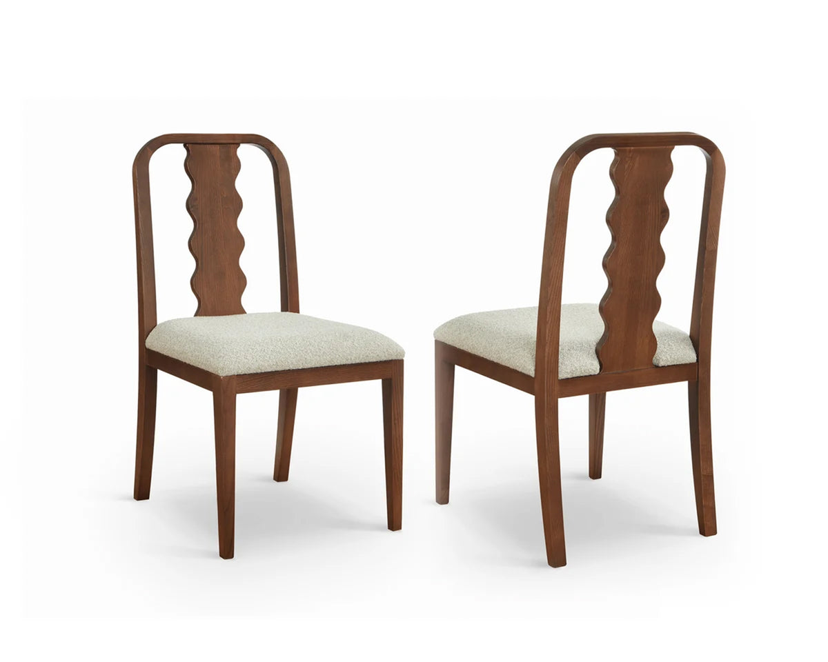 Diane Dining Chair (set of 2) - Capella Sand & Brushed Brown