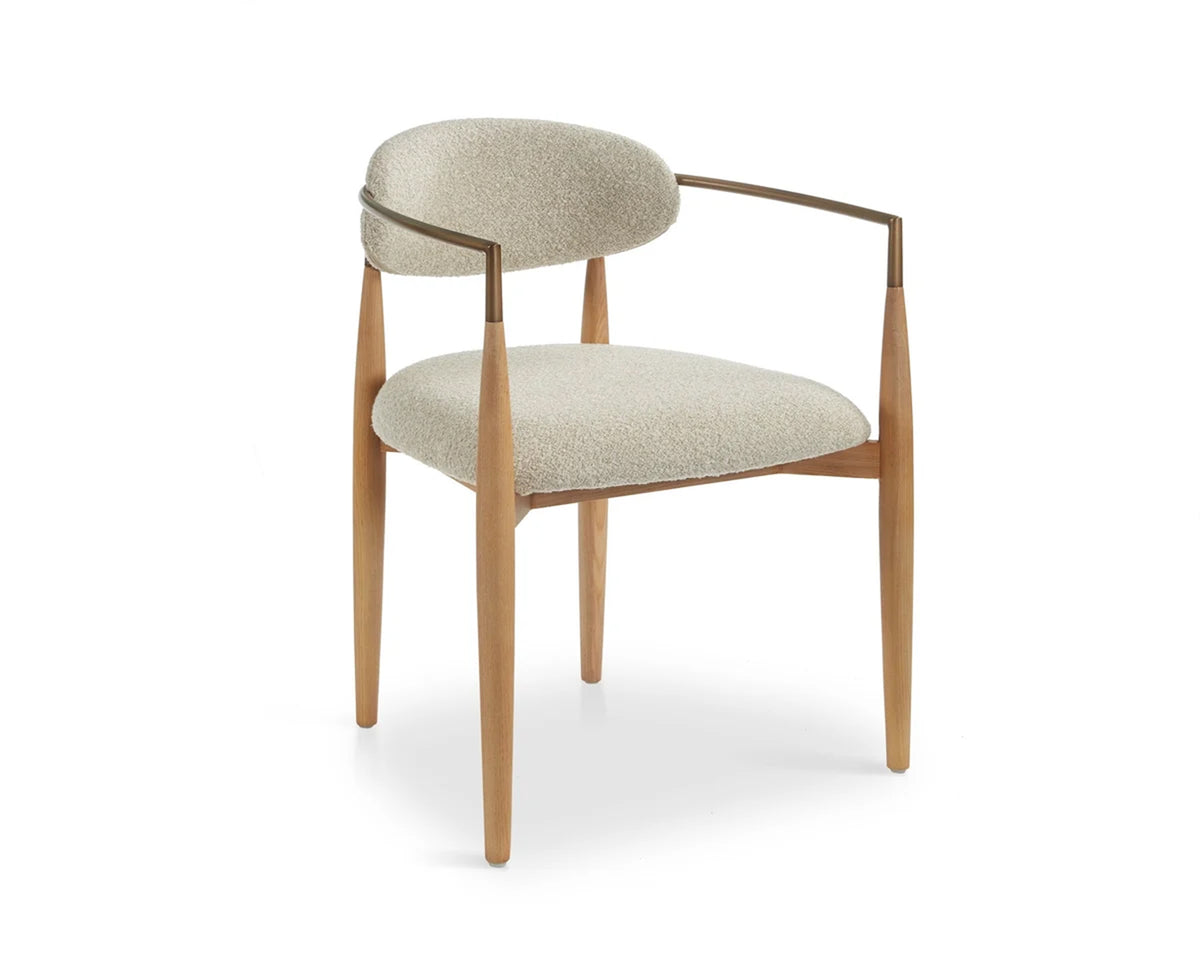 Nivelle Dining Chair - Capella Sand & Brushed Natural Wood