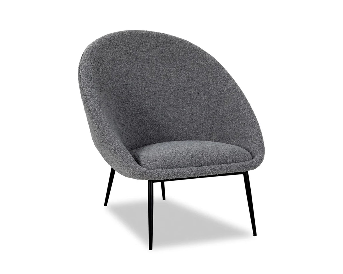 Ovalo Occasional Chair - Boucle Grey