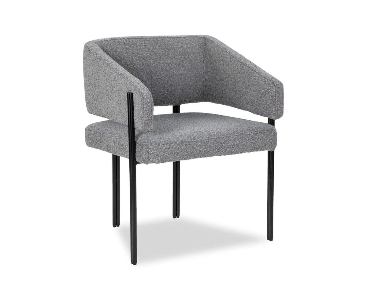 Tatler Dining Chair (S) - Boucle Grey