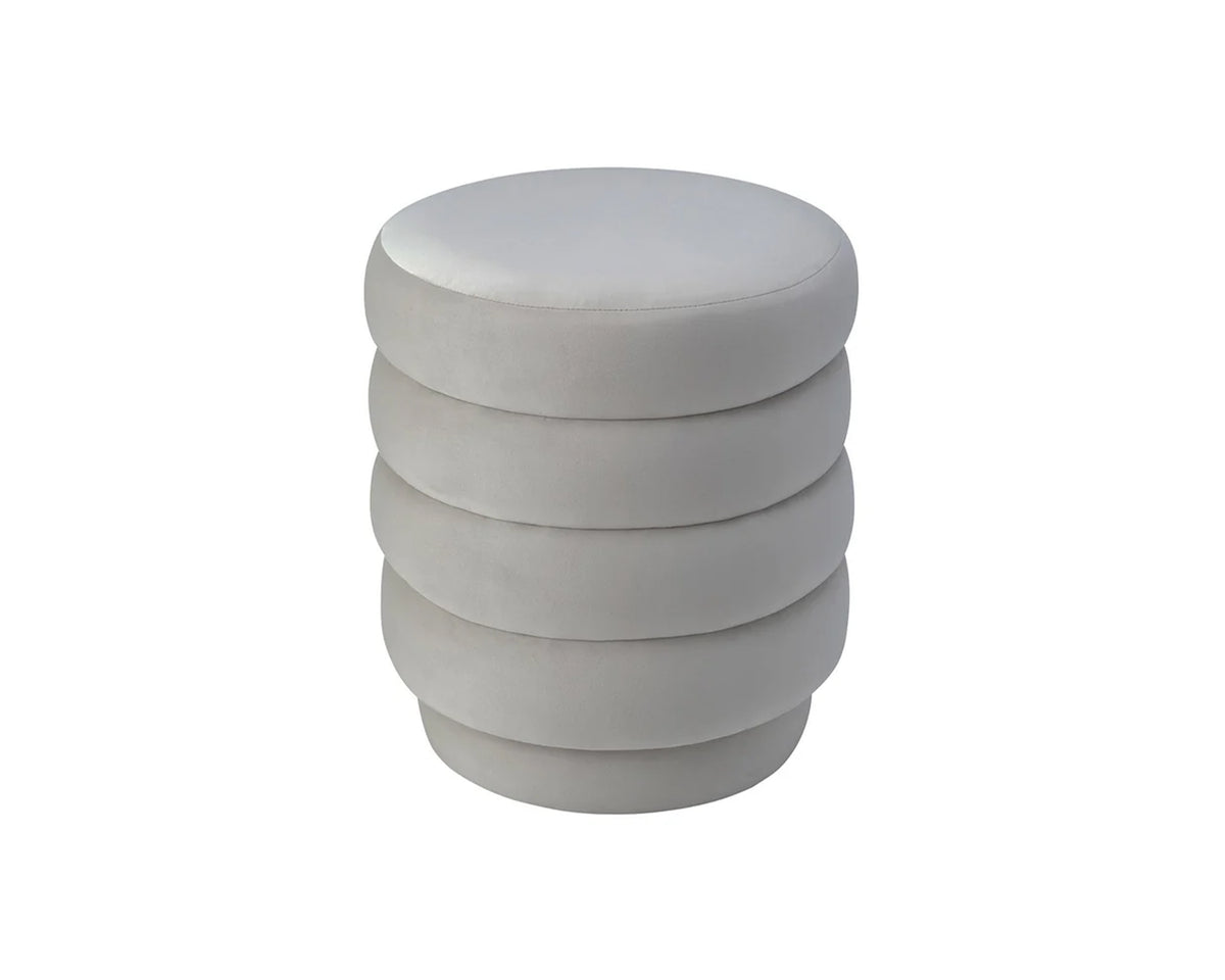 Lou Stool - Limestone Velvet