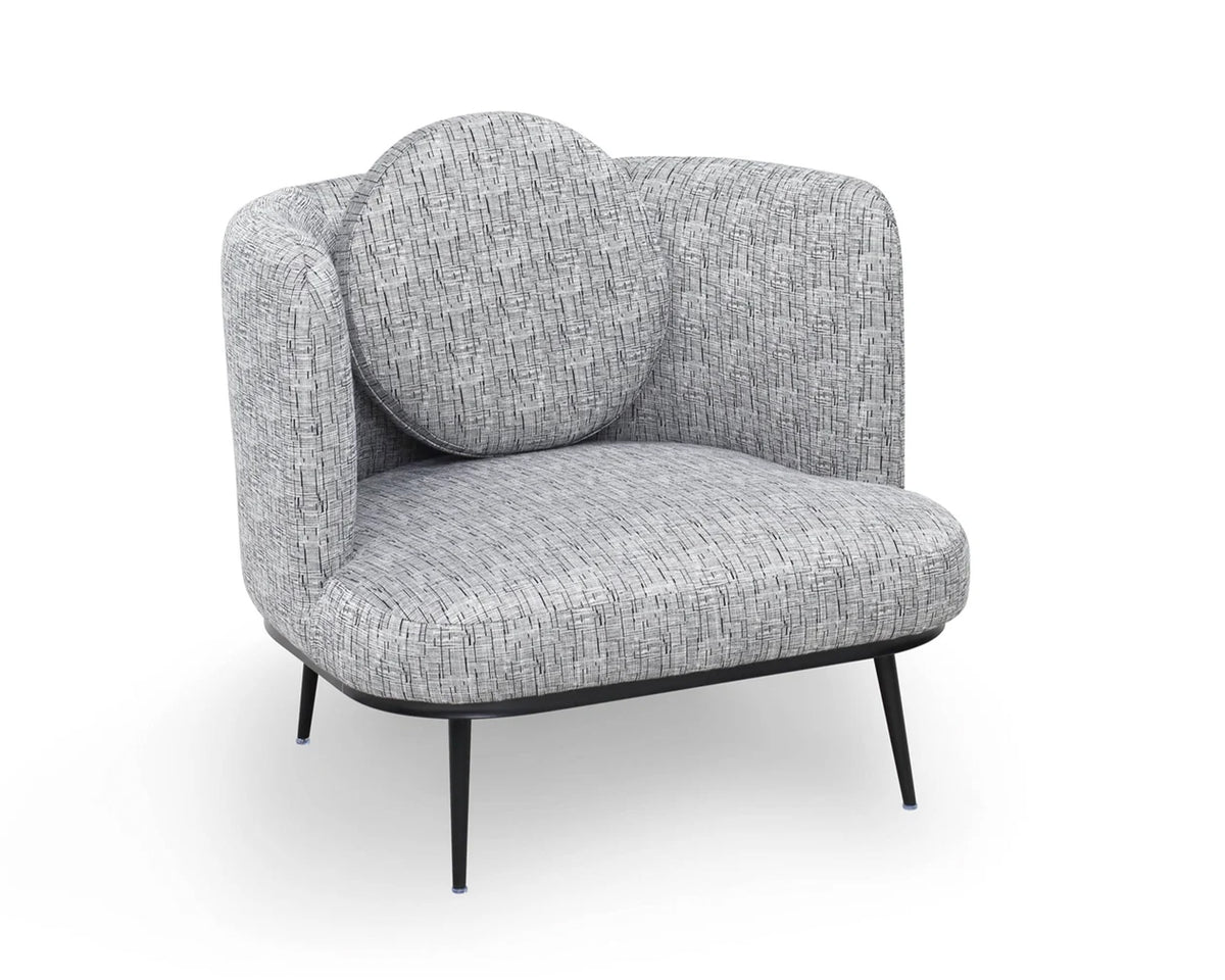 V Lux Occasional Chair - Artesan Black/White